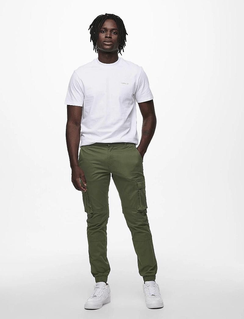 ONLY & SONS - ONSCAM STAGE CARGO CUFF LIFE 6687 NOOS - cargobyxor - olive night - 4