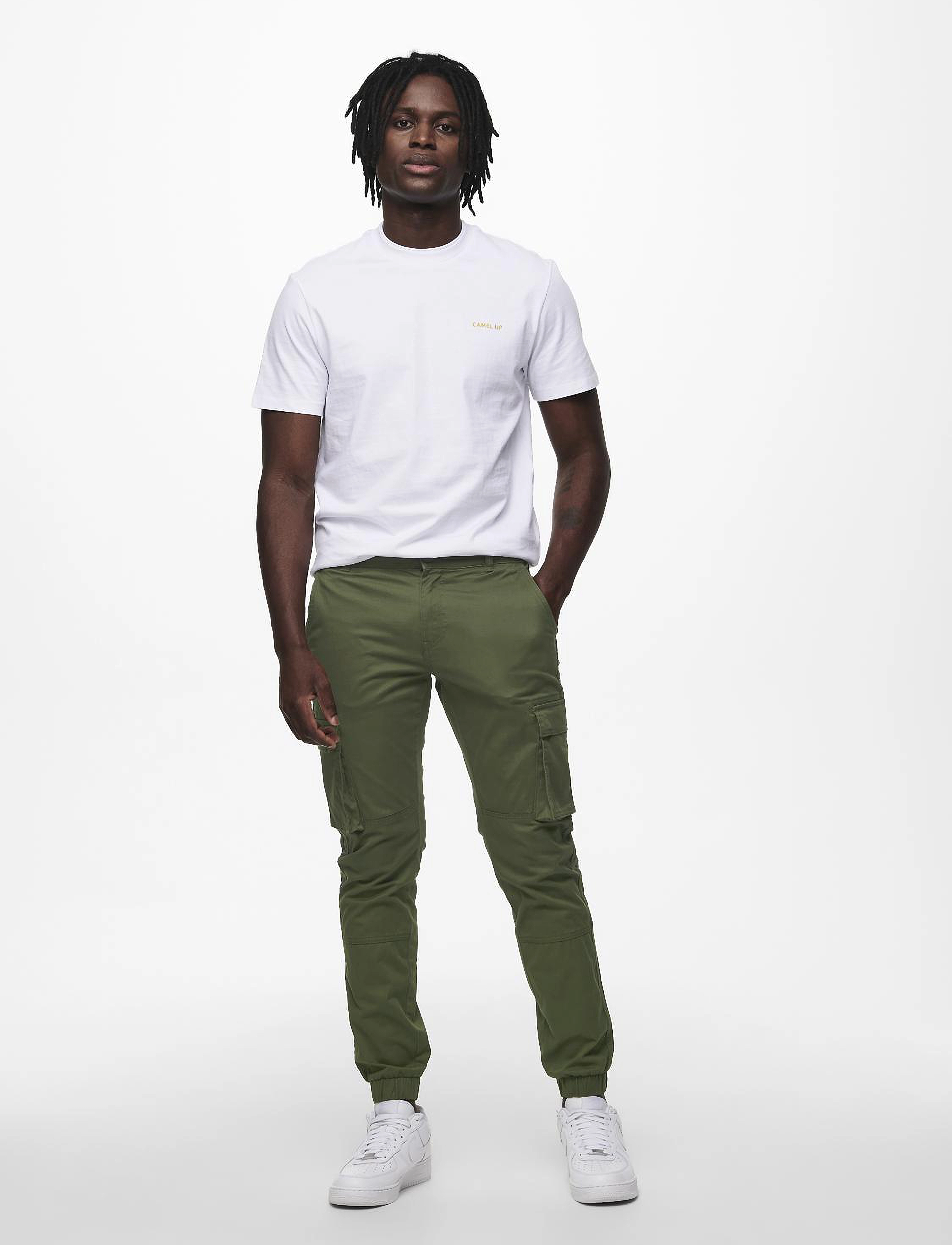ONLY & SONS - ONSCAM STAGE CARGO CUFF LIFE 6687 NOOS - cargohose - olive night - 4