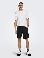 ONLY & SONS - ONSCAM STAGE CARGO SHORTS 6689 LIFE NOOS - laveste priser - black - 4