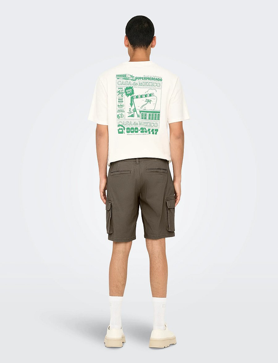 ONLY & SONS - ONSCAM STAGE CARGO SHORTS 6689 LIFE NOOS - cargoshorts - bungee cord - 3