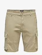 ONSCAM STAGE CARGO SHORTS 6689 LIFE NOOS - CHINCHILLA