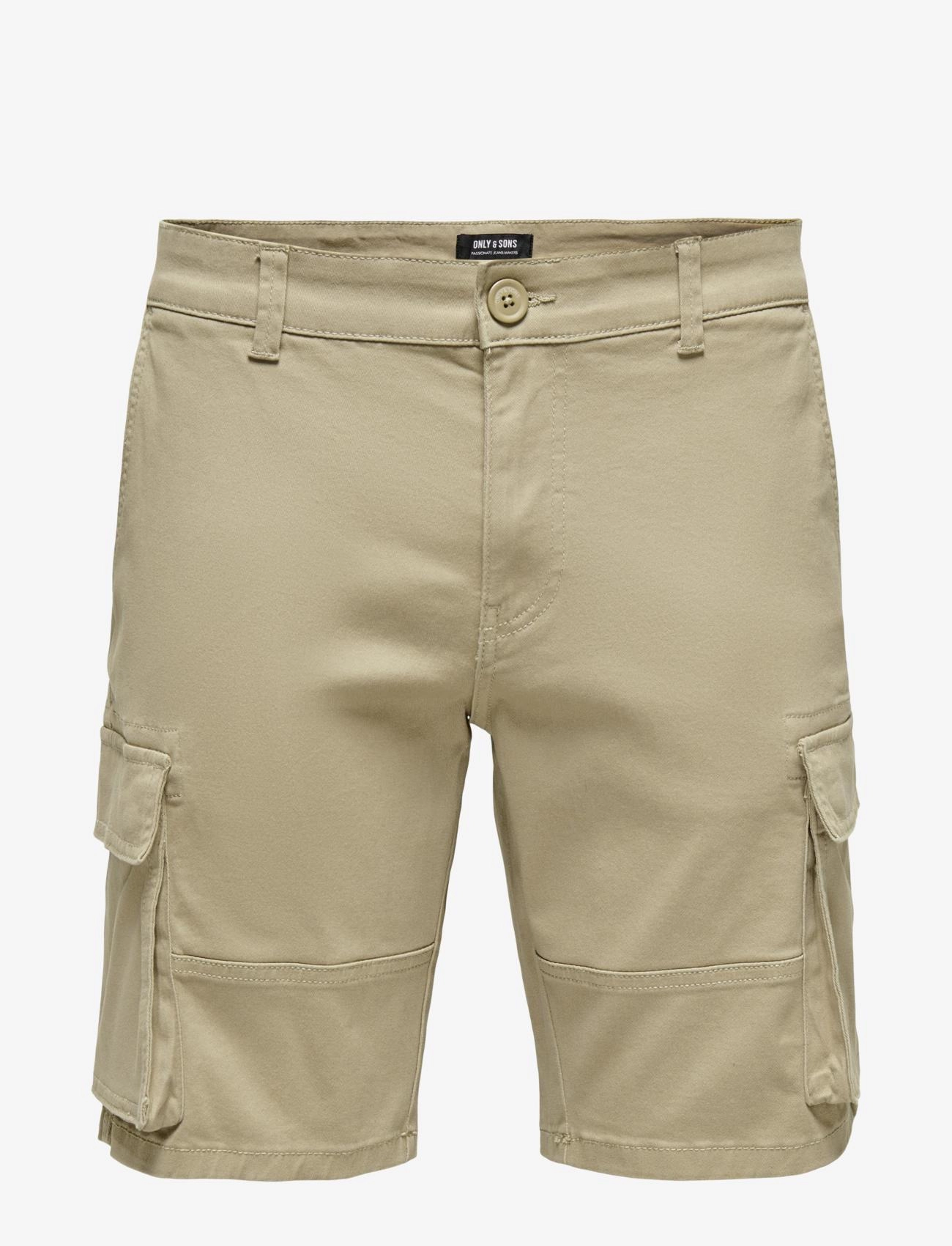 ONLY & SONS ONSCAM STAGE CARGO SHORTS 6689 LIFE NOOS - Shorts - CHINCHILLA / beige