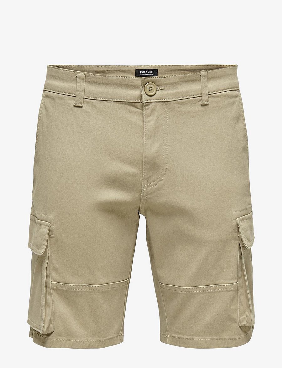 ONLY & SONS - ONSCAM STAGE CARGO SHORTS 6689 LIFE NOOS - cargoshorts - chinchilla - 1