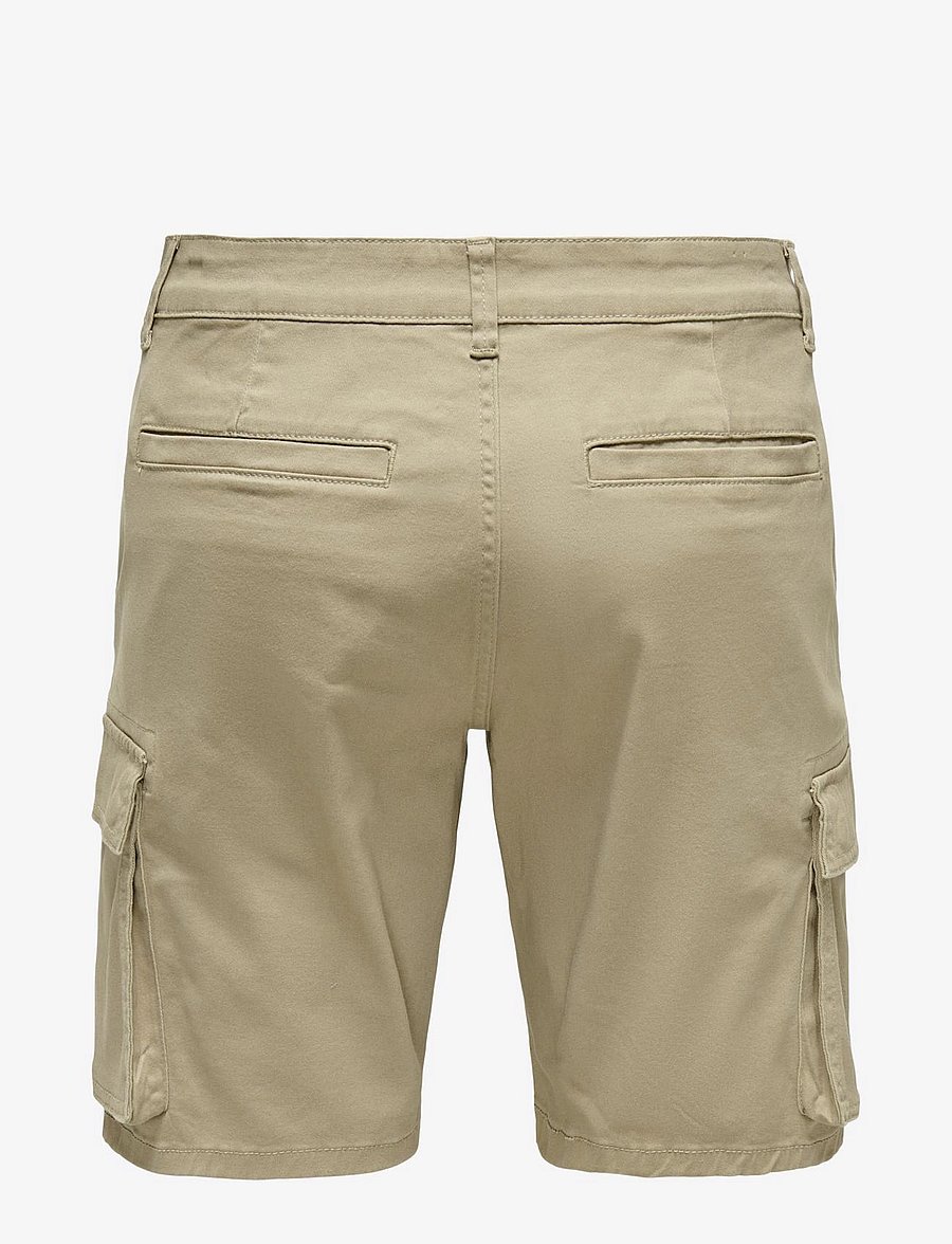 ONLY & SONS - ONSCAM STAGE CARGO SHORTS 6689 LIFE NOOS - cargoshorts - chinchilla - 2
