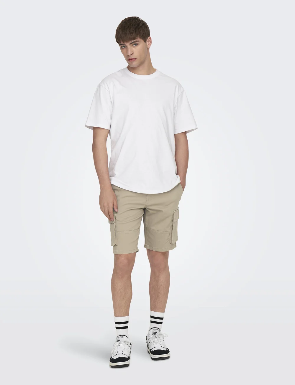 ONLY & SONS - ONSCAM STAGE CARGO SHORTS 6689 LIFE NOOS - cargo shorts - chinchilla - 5