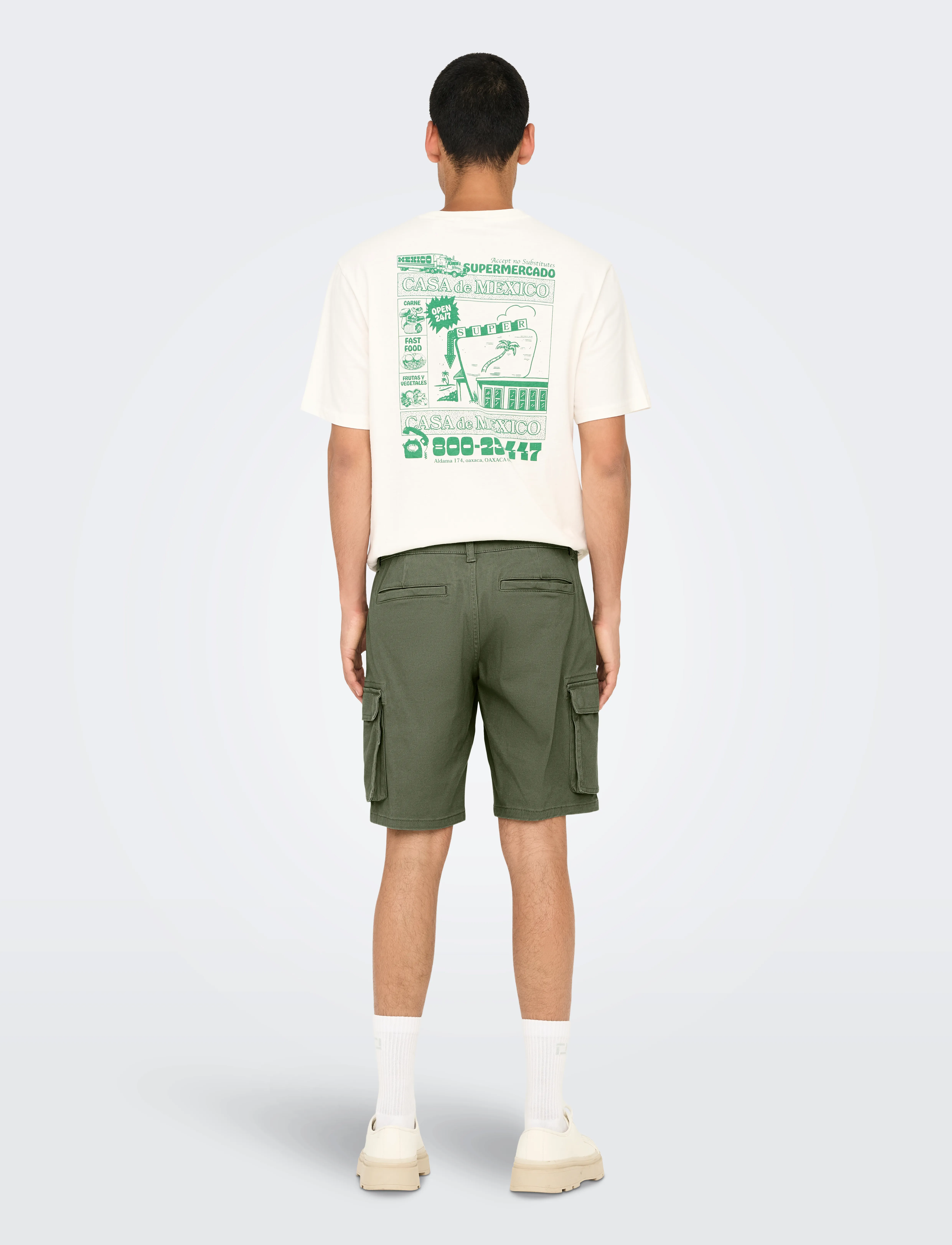 ONLY & SONS - ONSCAM STAGE CARGO SHORTS 6689 LIFE NOOS - cargo shorts - deep lichen green - 3