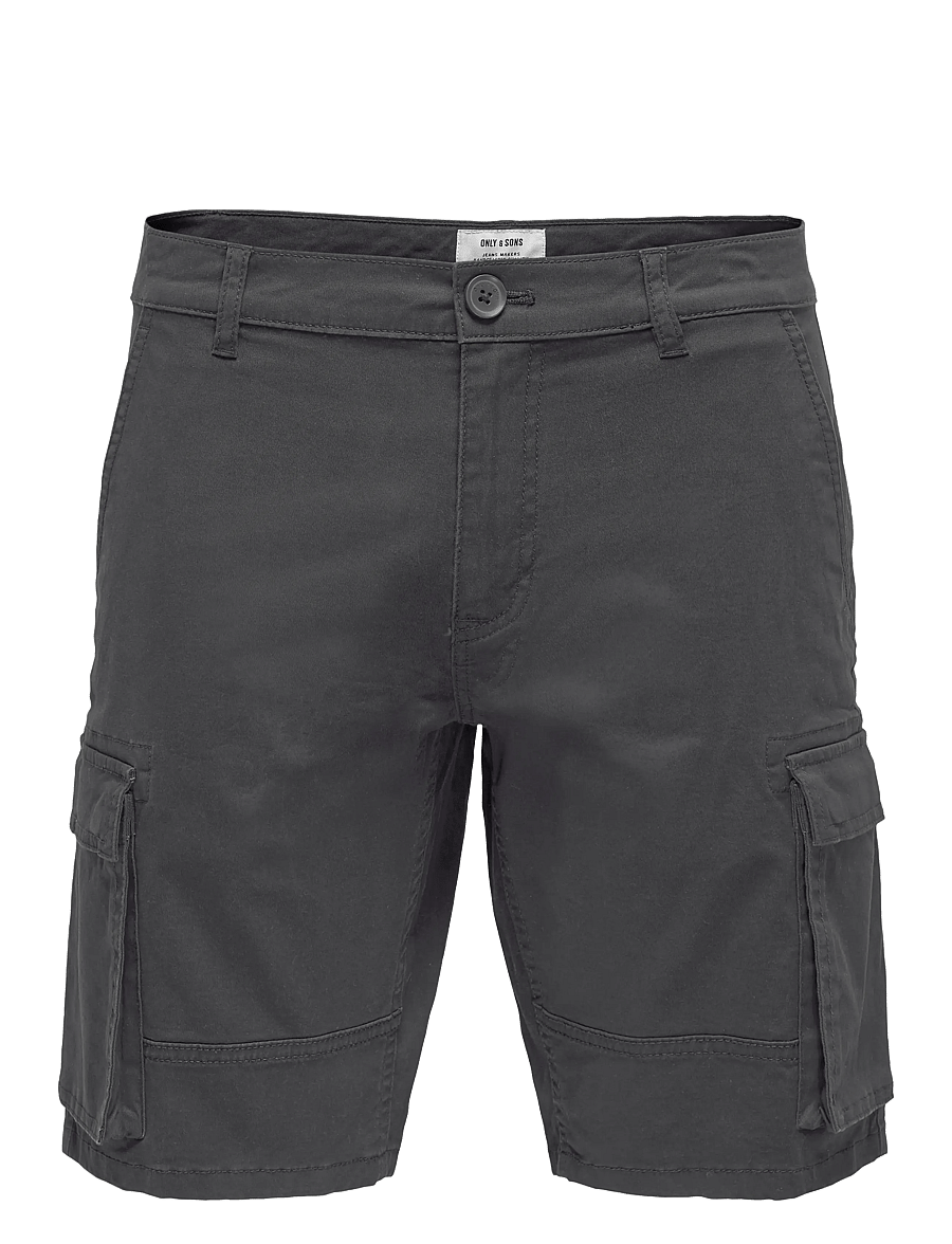 ONLY & SONS - ONSCAM STAGE CARGO SHORTS 6689 LIFE NOOS - cargoshorts - grey pinstripe - 1