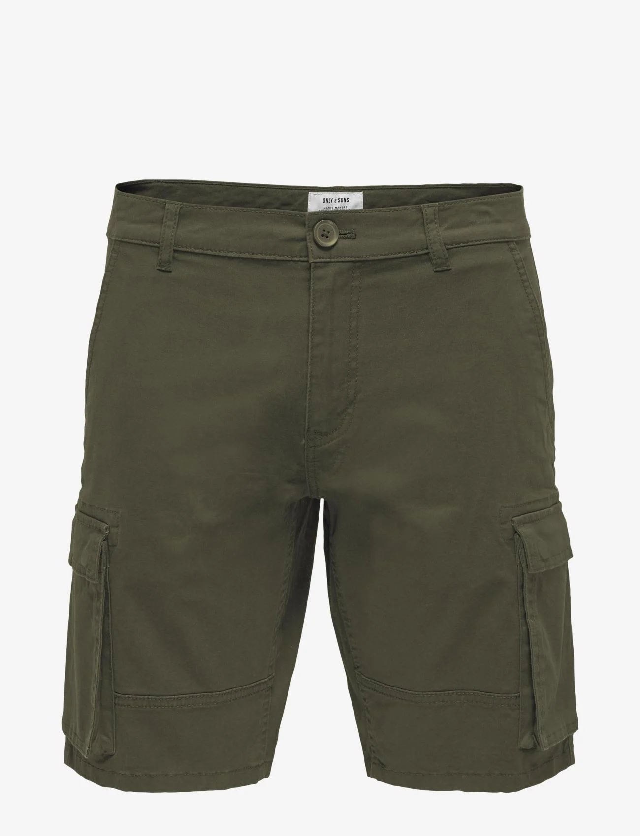 ONLY & SONS - ONSCAM STAGE CARGO SHORTS 6689 LIFE NOOS - najniższe ceny - olive night - 0