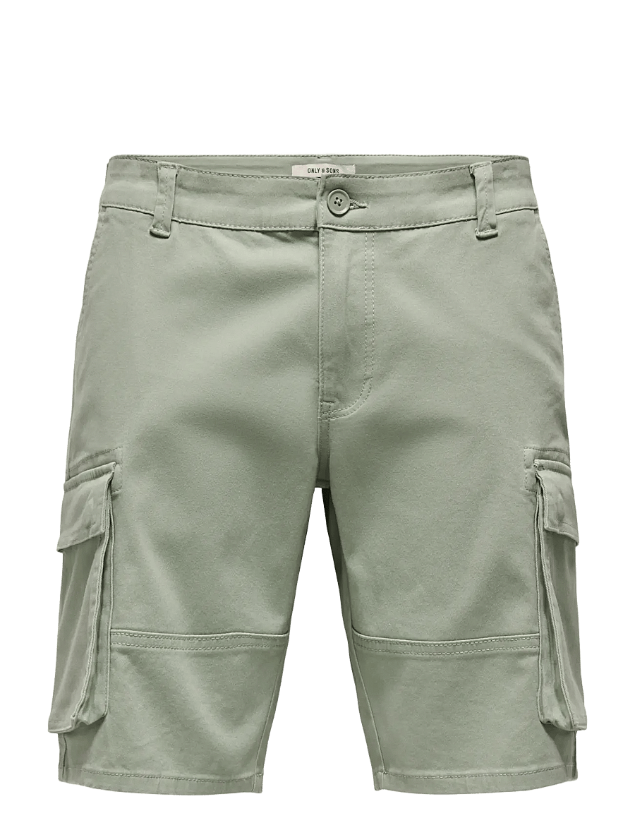 ONLY & SONS - ONSCAM STAGE CARGO SHORTS 6689 LIFE NOOS - lühikesed kargopüksid - seagrass - 1