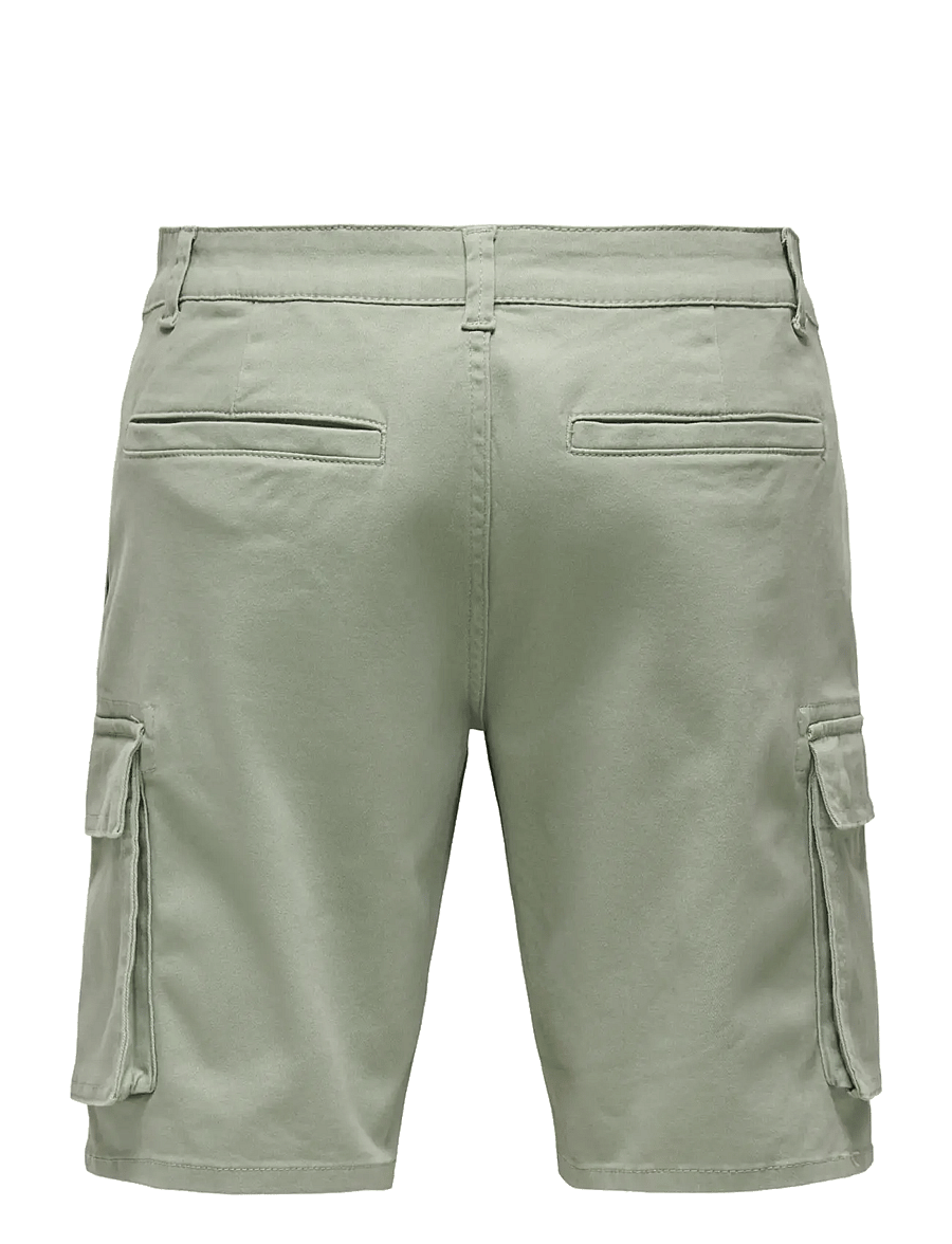 ONLY & SONS - ONSCAM STAGE CARGO SHORTS 6689 LIFE NOOS - lühikesed kargopüksid - seagrass - 2