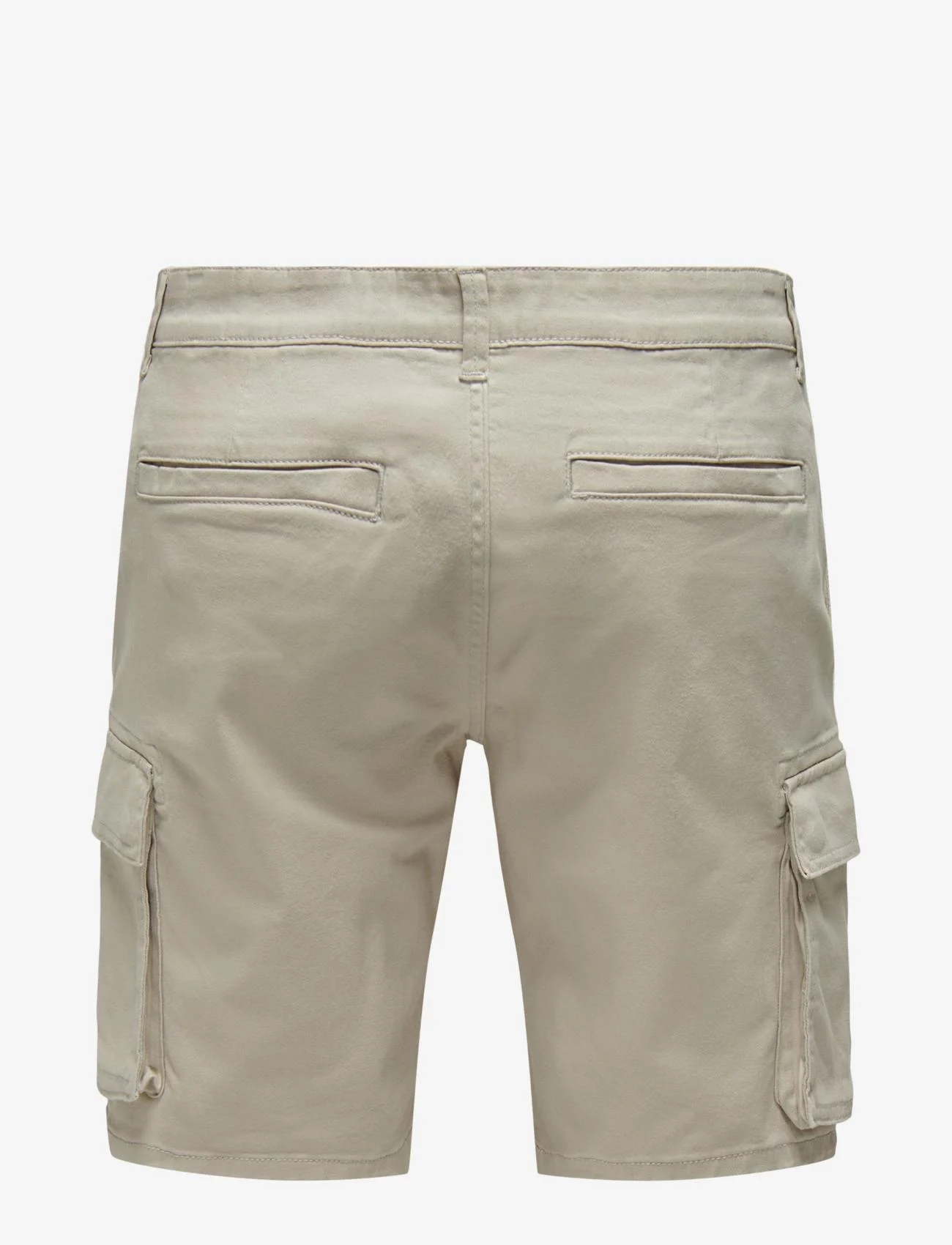 ONLY & SONS - ONSCAM STAGE CARGO SHORTS 6689 LIFE NOOS - laveste priser - silver lining - 1