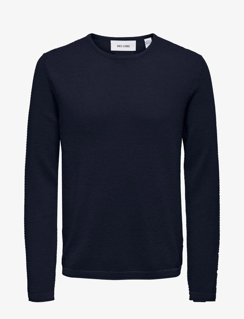 ONLY & SONS - ONSPANTER LIFE 12 STRUC CREW KNIT - prjónaðir kragar - dress blues - 1