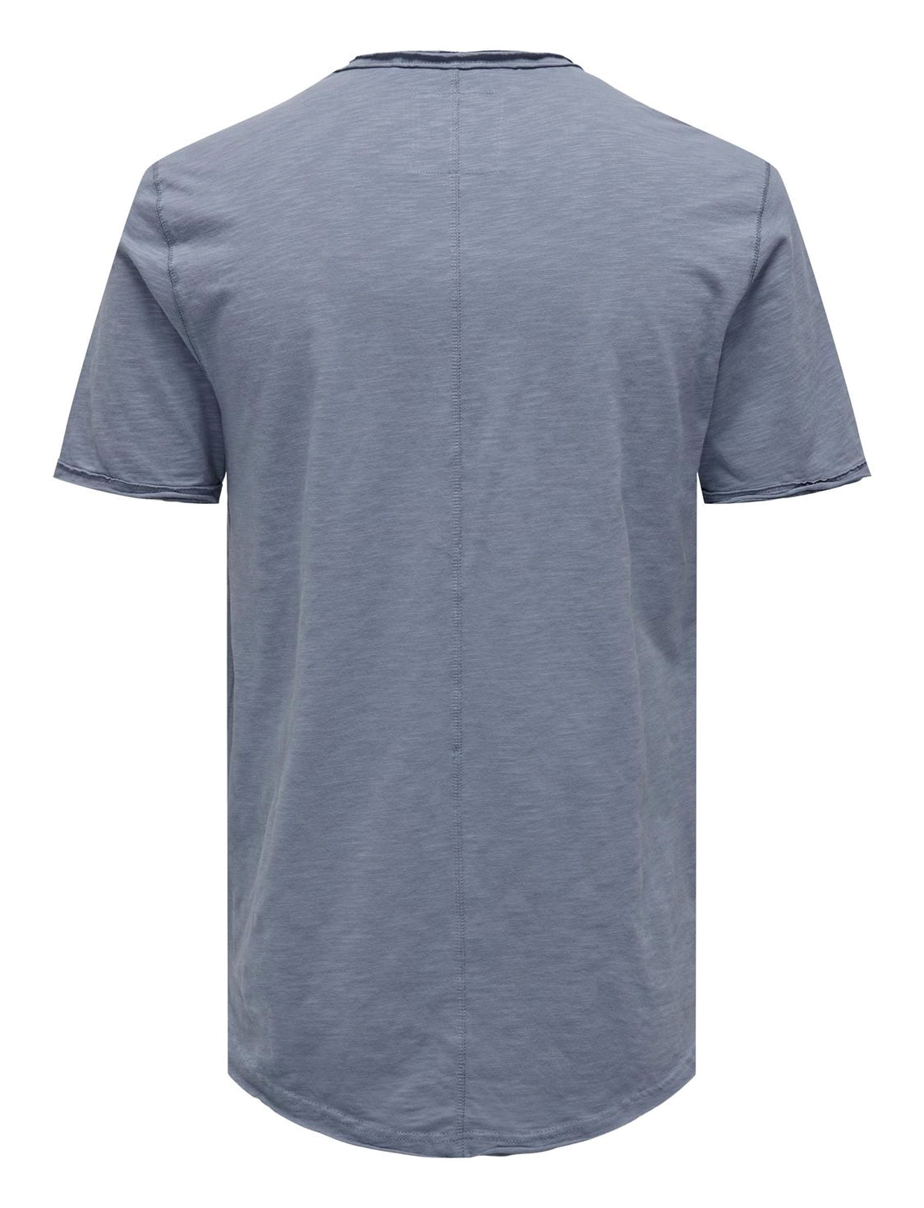 ONLY & SONS - ONSBENNE LONGY SS TEE NF 7822 NOOS - flint stone - 1