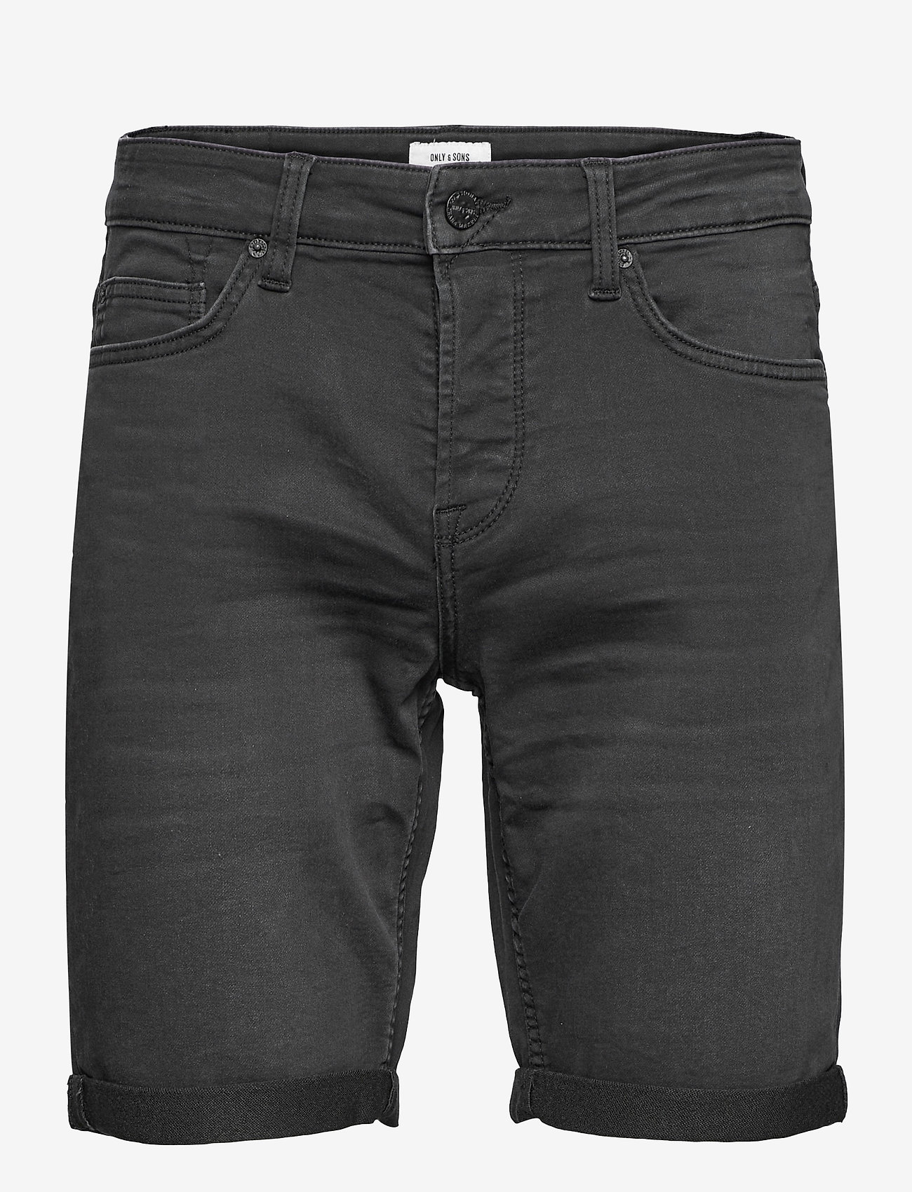 ONLY & SONS - ONSPLY BLK JOG 8581 PIM DNM SHORTS NOOS - jorts - black denim - 1