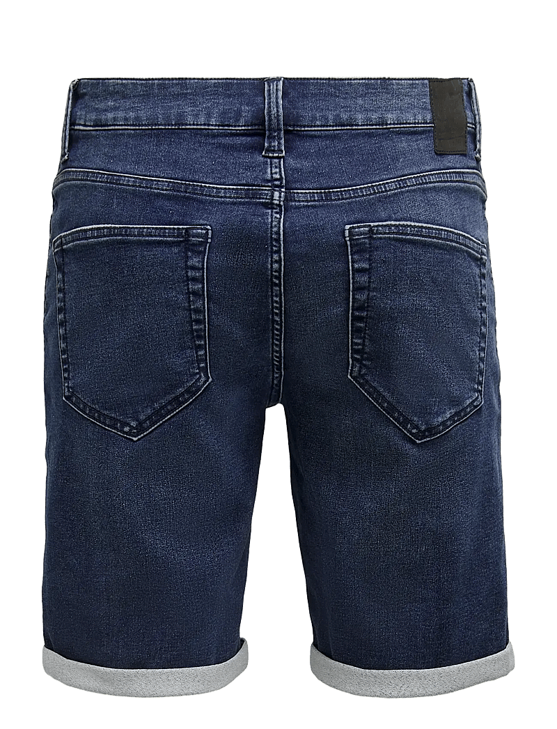 ONLY & SONS - ONSPLY JOG DB 8582 PIM DNM SHORTS NOOS - short en jean - blue denim - 2