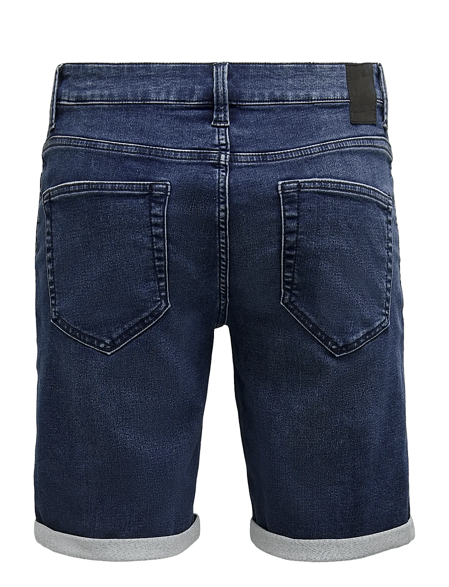 ONLY & SONS - ONSPLY JOG DB 8582 PIM DNM SHORTS NOOS - short en jean - blue denim - 2