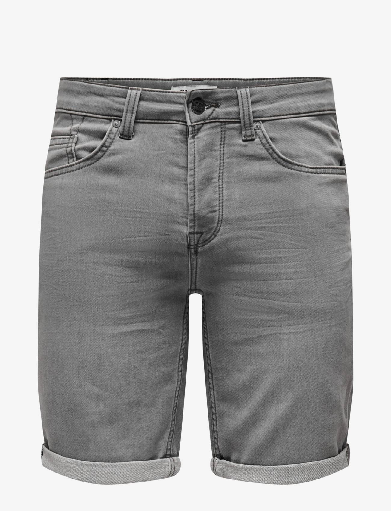 ONLY & SONS Onsply Jog Mg 8583 Pim Dnm Shorts Noos Grau - XS - Herren