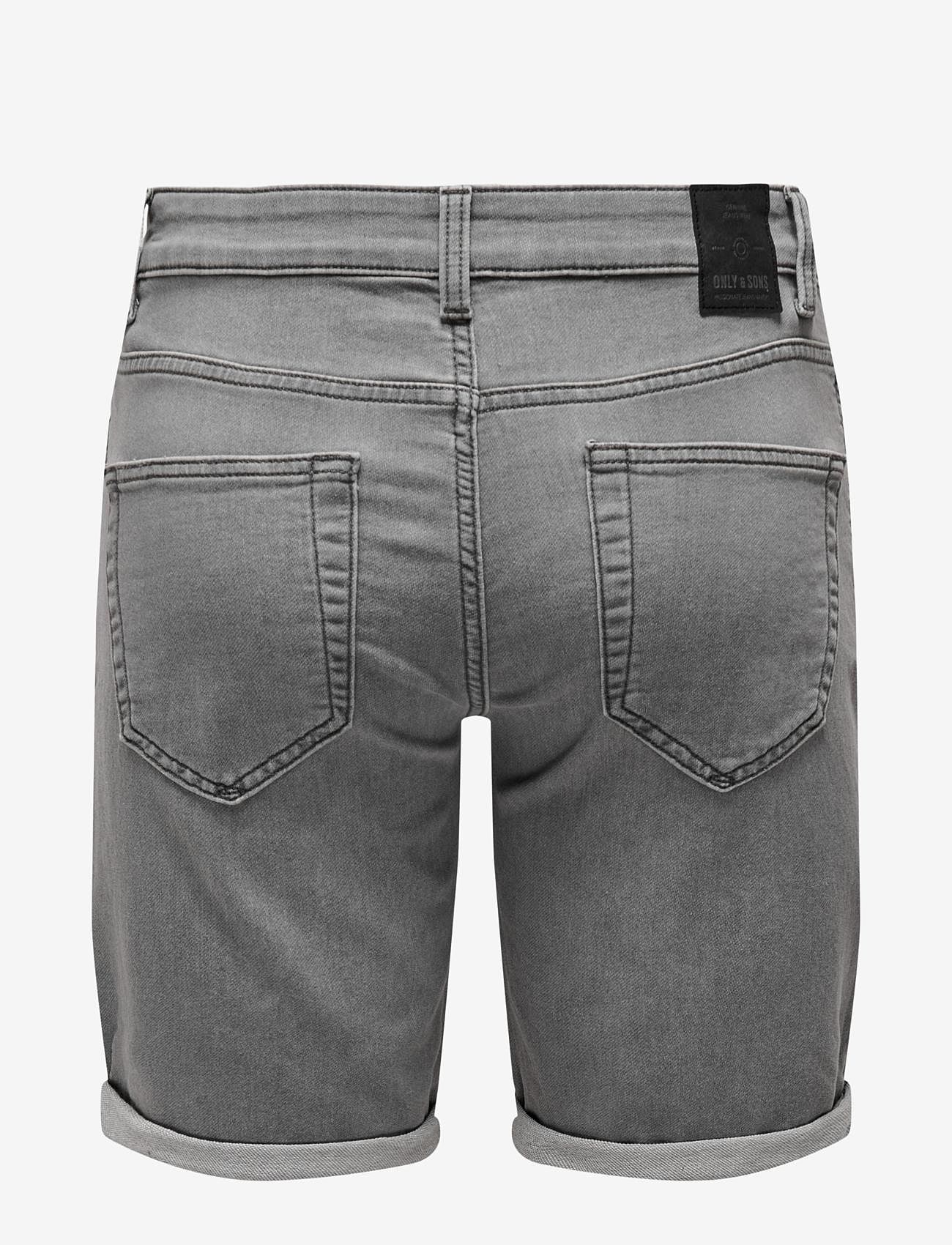 ONLY & SONS - ONSPLY JOG MG 8583 PIM DNM SHORTS NOOS - jorts - grey denim - 2