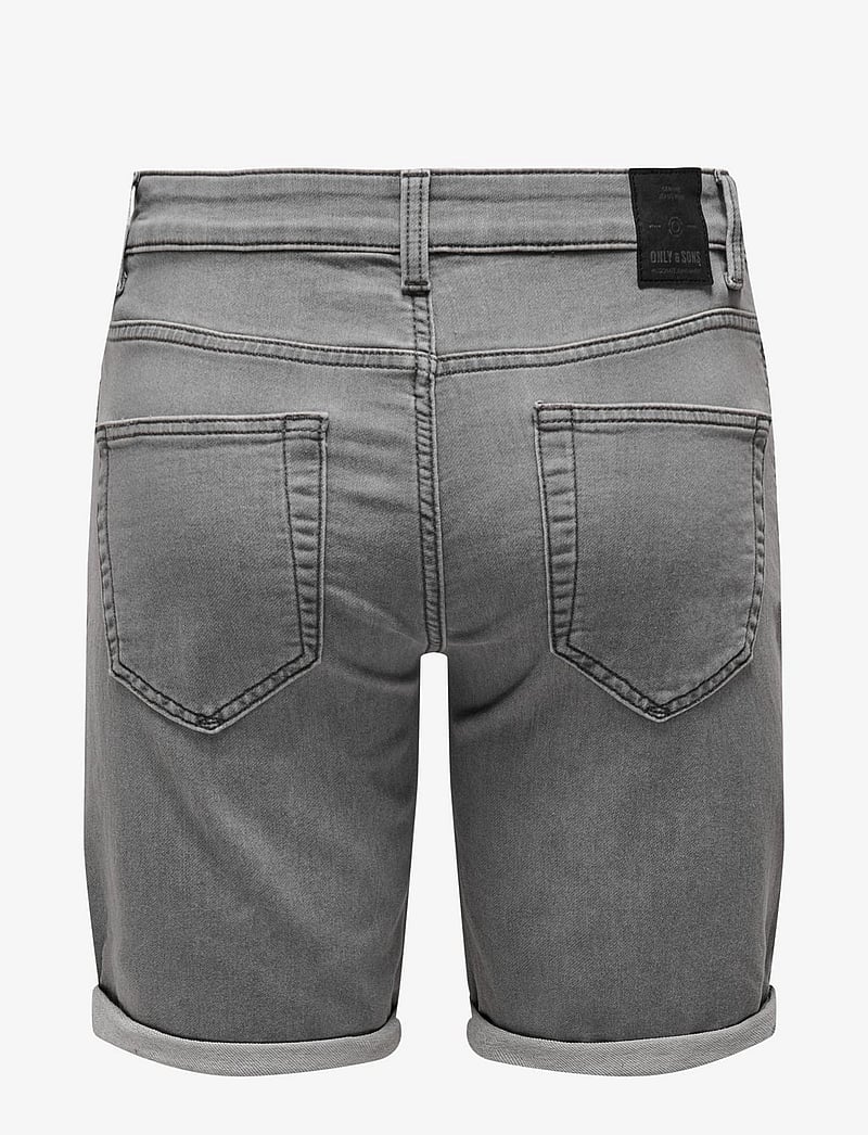 ONLY & SONS - ONSPLY JOG MG 8583 PIM DNM SHORTS NOOS - jorts - grey denim - 2