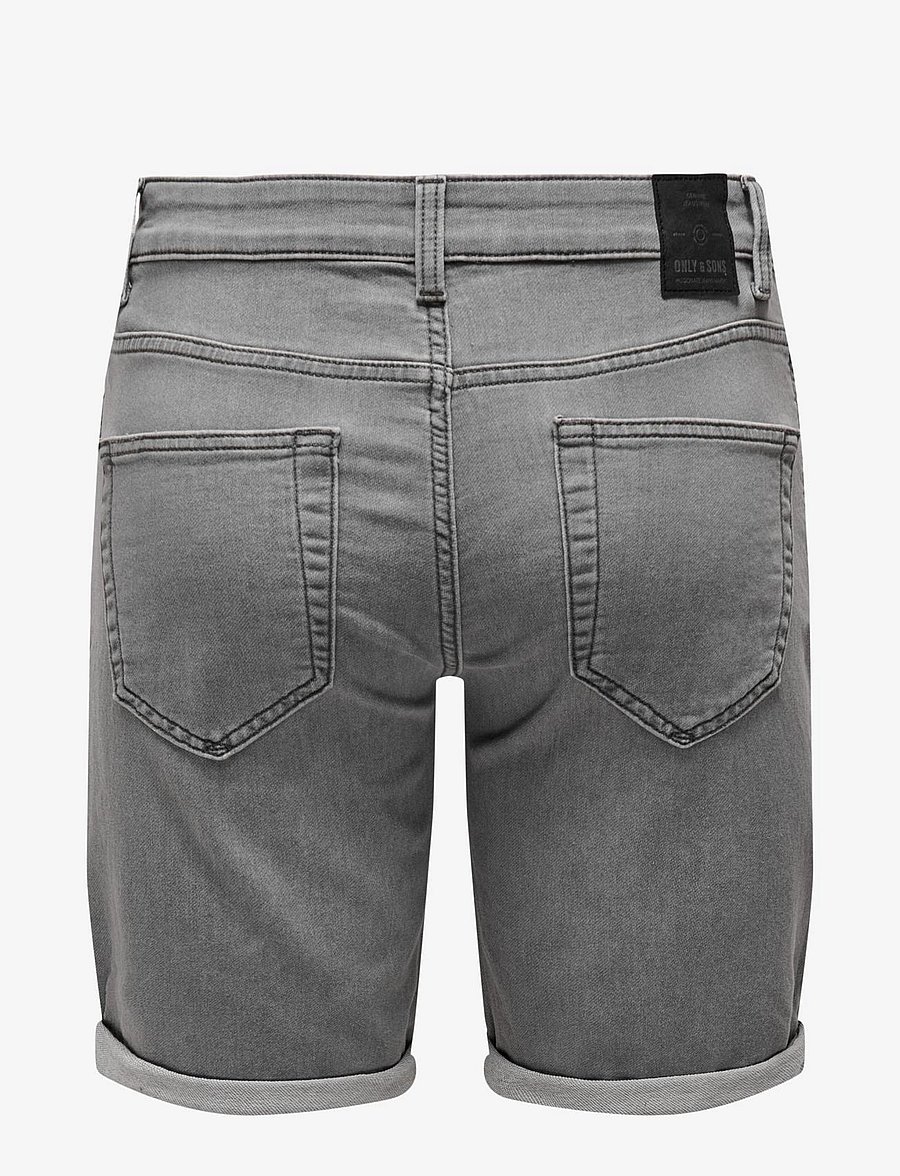 ONLY & SONS - ONSPLY JOG MG 8583 PIM DNM SHORTS NOOS - short en jean - grey denim - 2