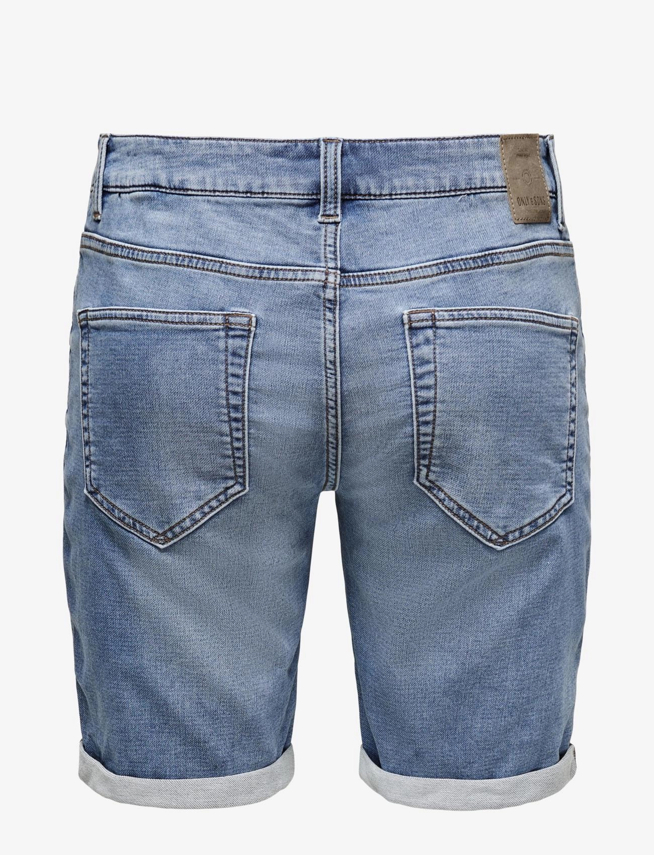 ONLY & SONS - ONSPLY JOG MB 8584 PIM DNM SHORTS NOOS - jeans shorts - blue denim - 2