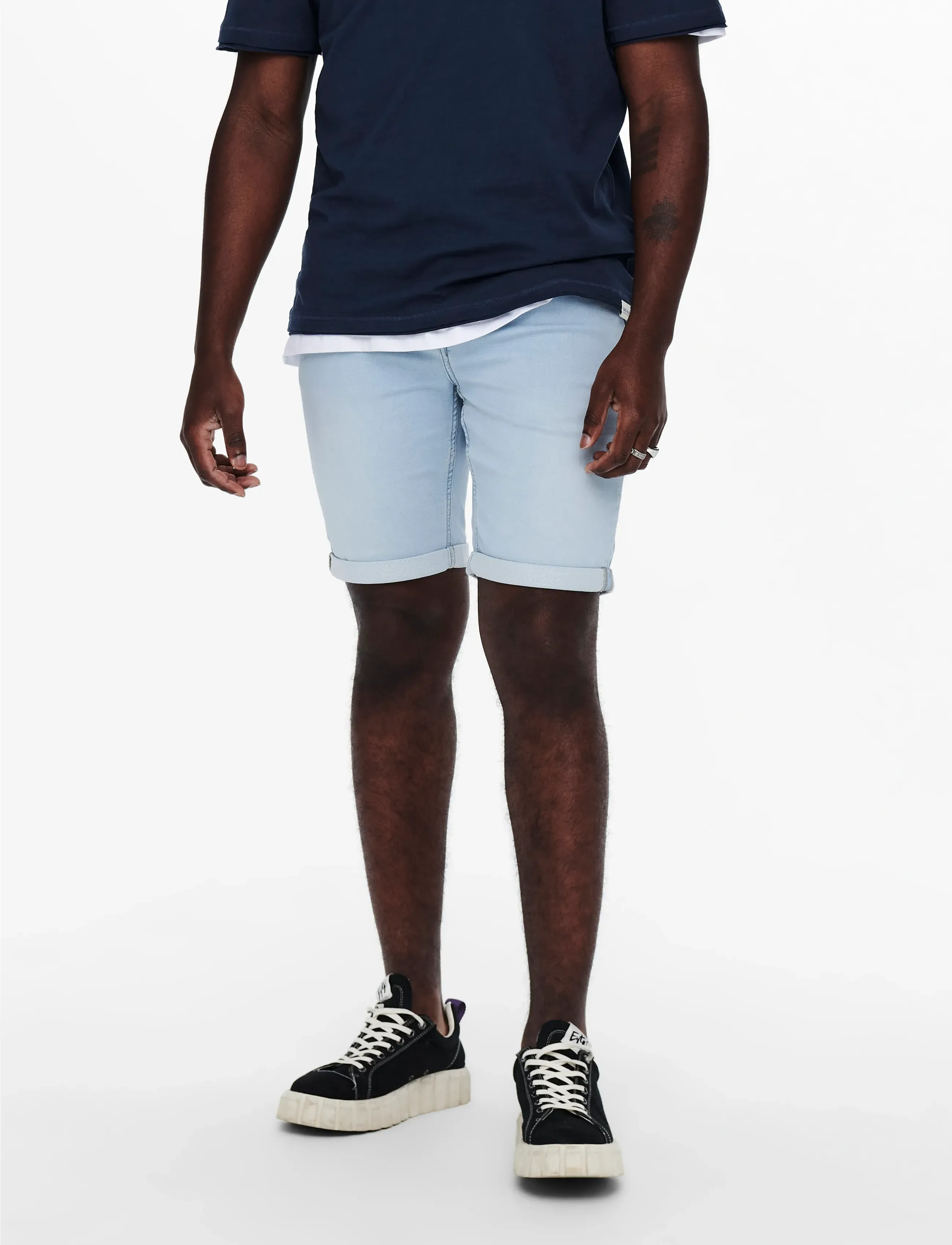 ONLY & SONS ONSPLY LB JOG 8587 PIM DNM SHORTS NOOS - Shorts - BLUE DENIM / blue