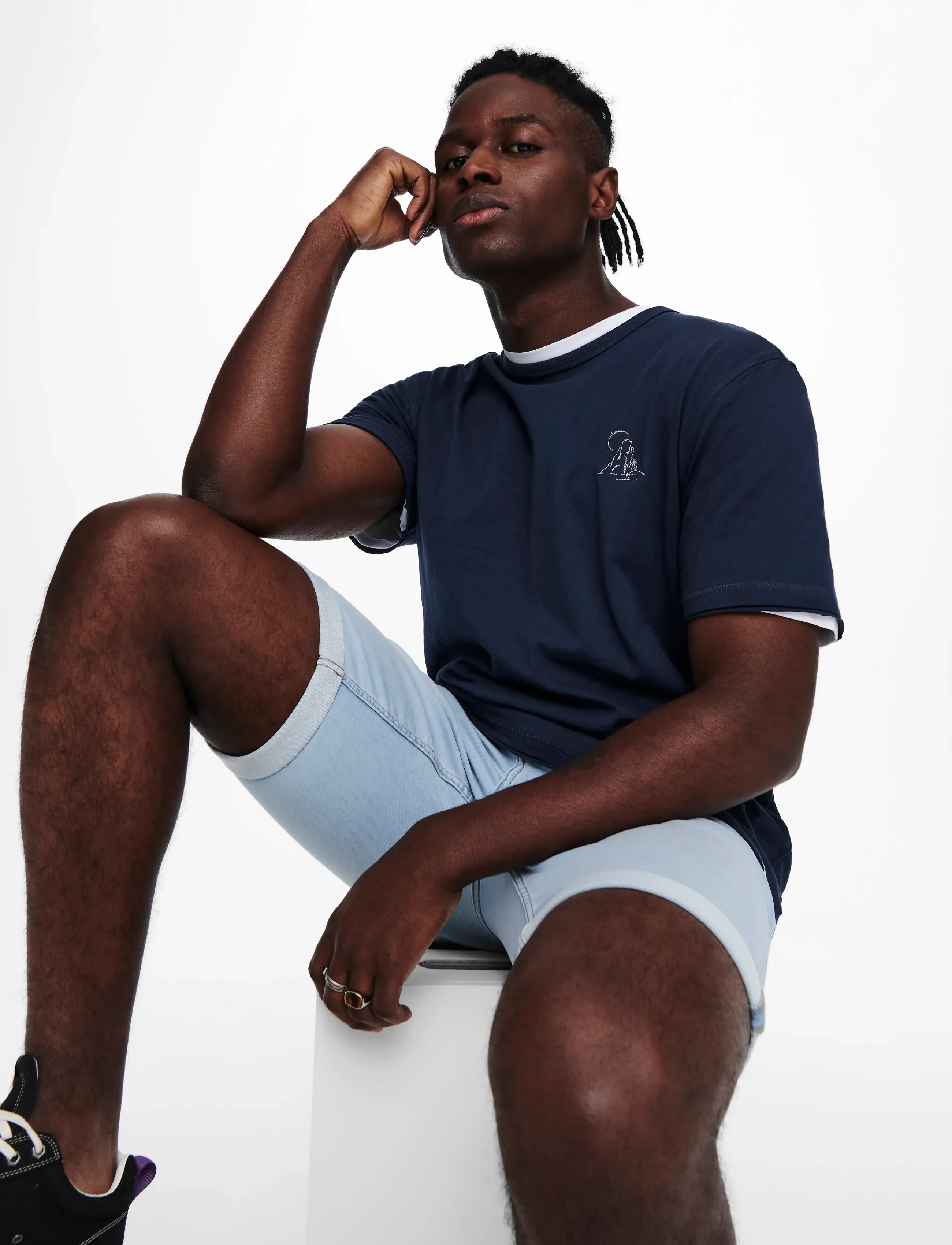 ONLY & SONS - ONSPLY LB JOG 8587 PIM DNM SHORTS NOOS - jeans shorts - blue denim - 4