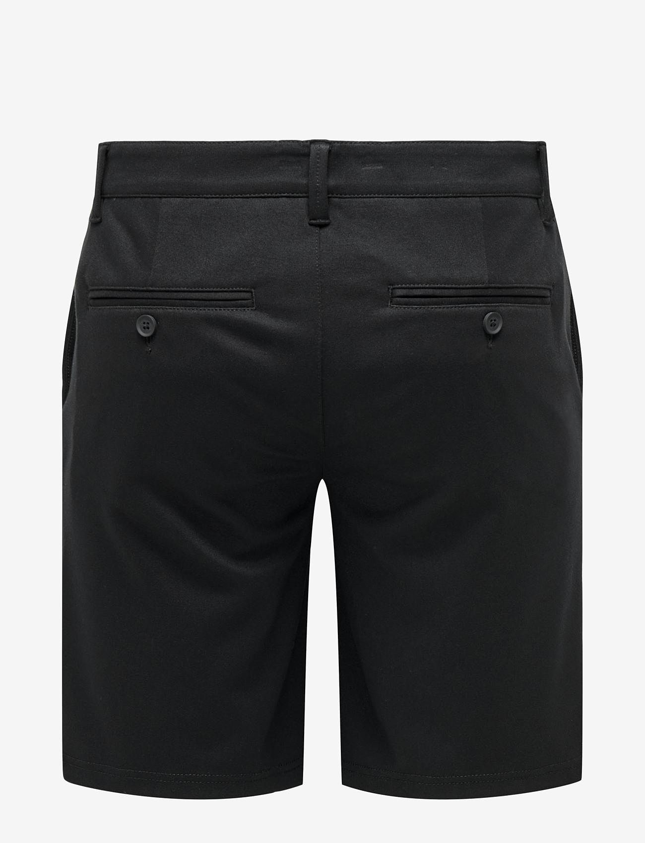 ONLY & SONS - ONSMARK SHORTS GW 8667 - chino lühikesed püksid - black - 2