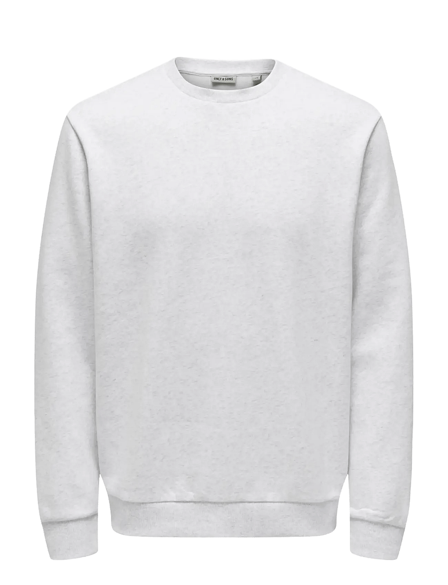 ONLY & SONS - ONSCERES CREW NECK NOOS - kollektioner - super light grey melange - 1