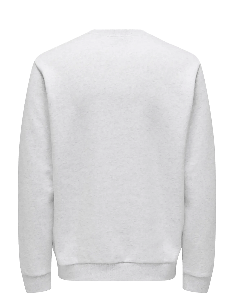 ONLY & SONS - ONSCERES CREW NECK NOOS - kollektioner - super light grey melange - 2