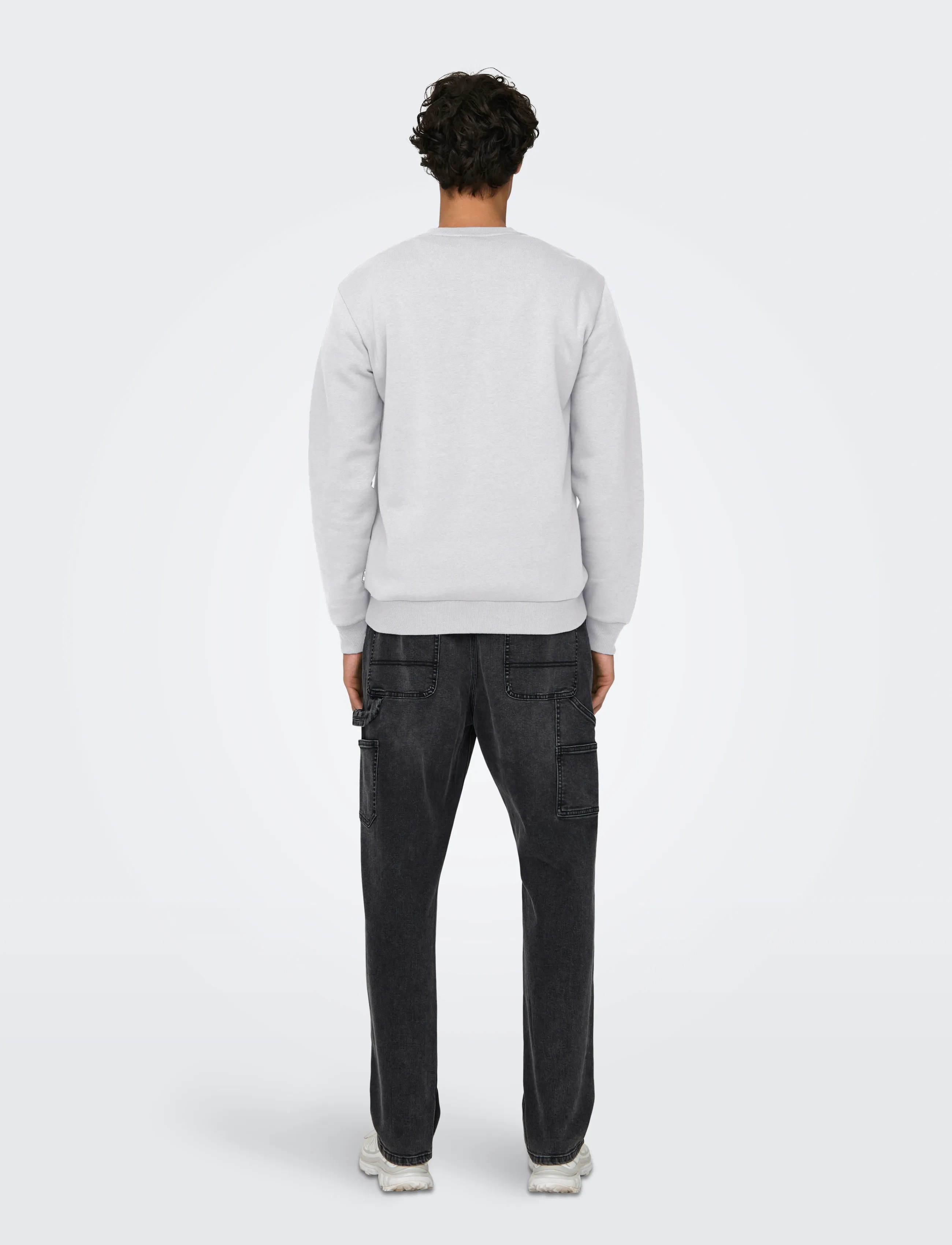 ONLY & SONS - ONSCERES CREW NECK NOOS - kollektioner - super light grey melange - 3
