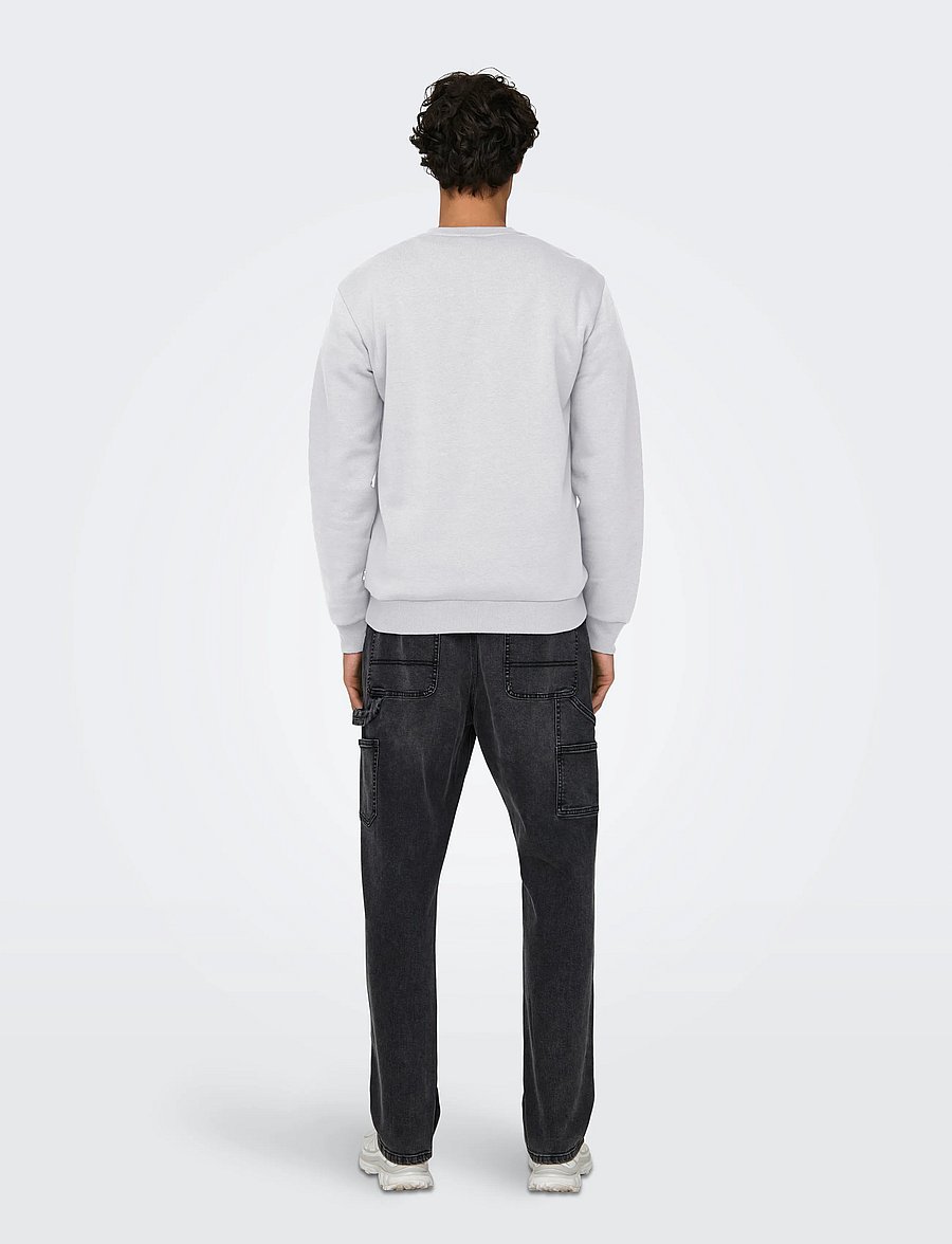 ONLY & SONS - ONSCERES CREW NECK NOOS - kollektioner - super light grey melange - 3