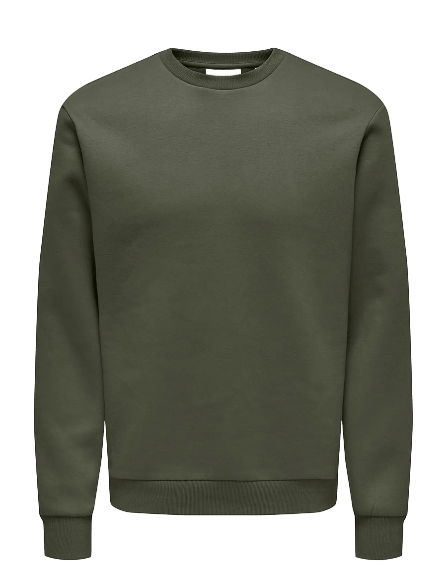 ONLY & SONS - ONSCERES CREW NECK NOOS - sweatshirts - beluga - 1