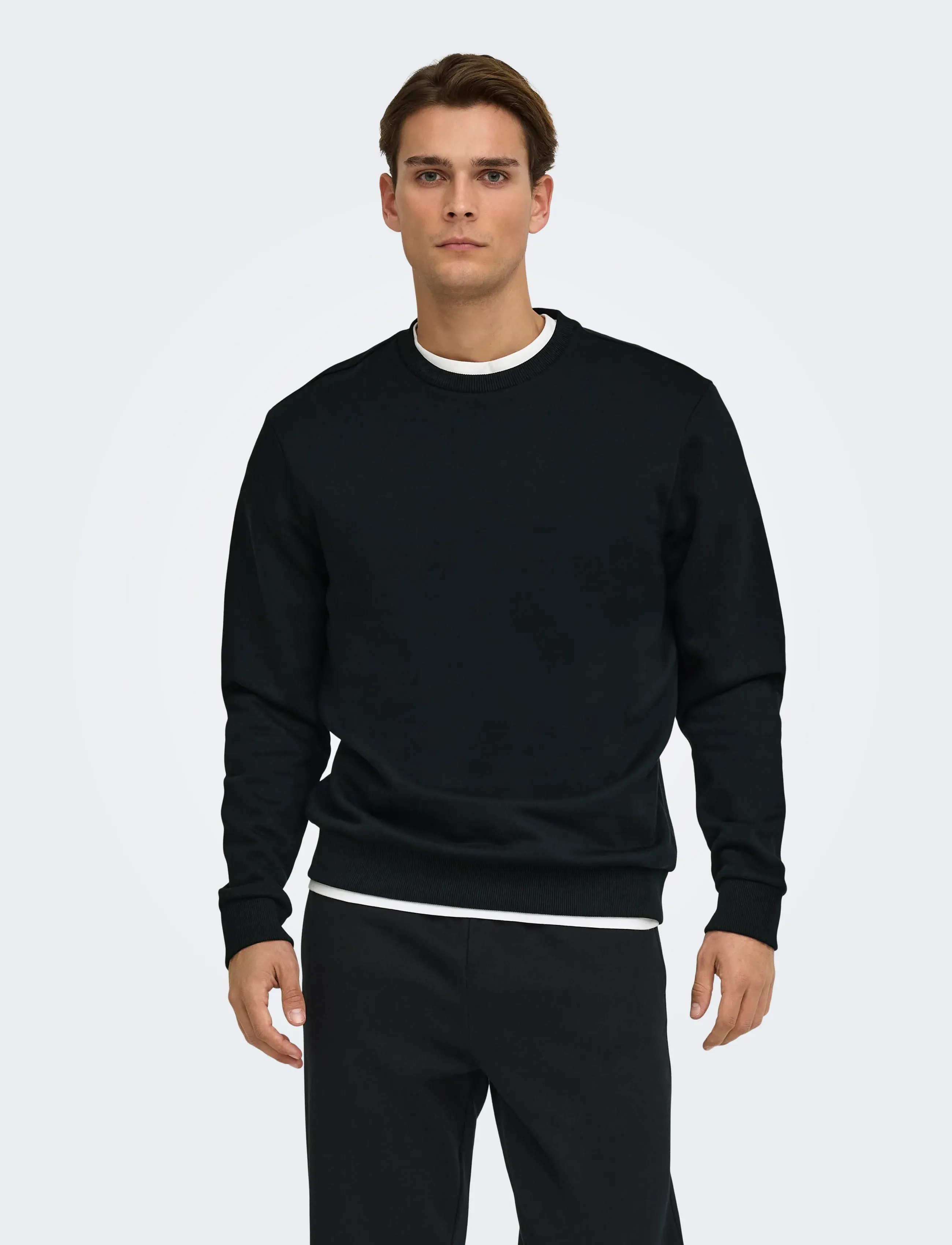 ONLY & SONS ONSCERES CREW NECK NOOS - Sweatshirts & Hoodies - BLACK / black