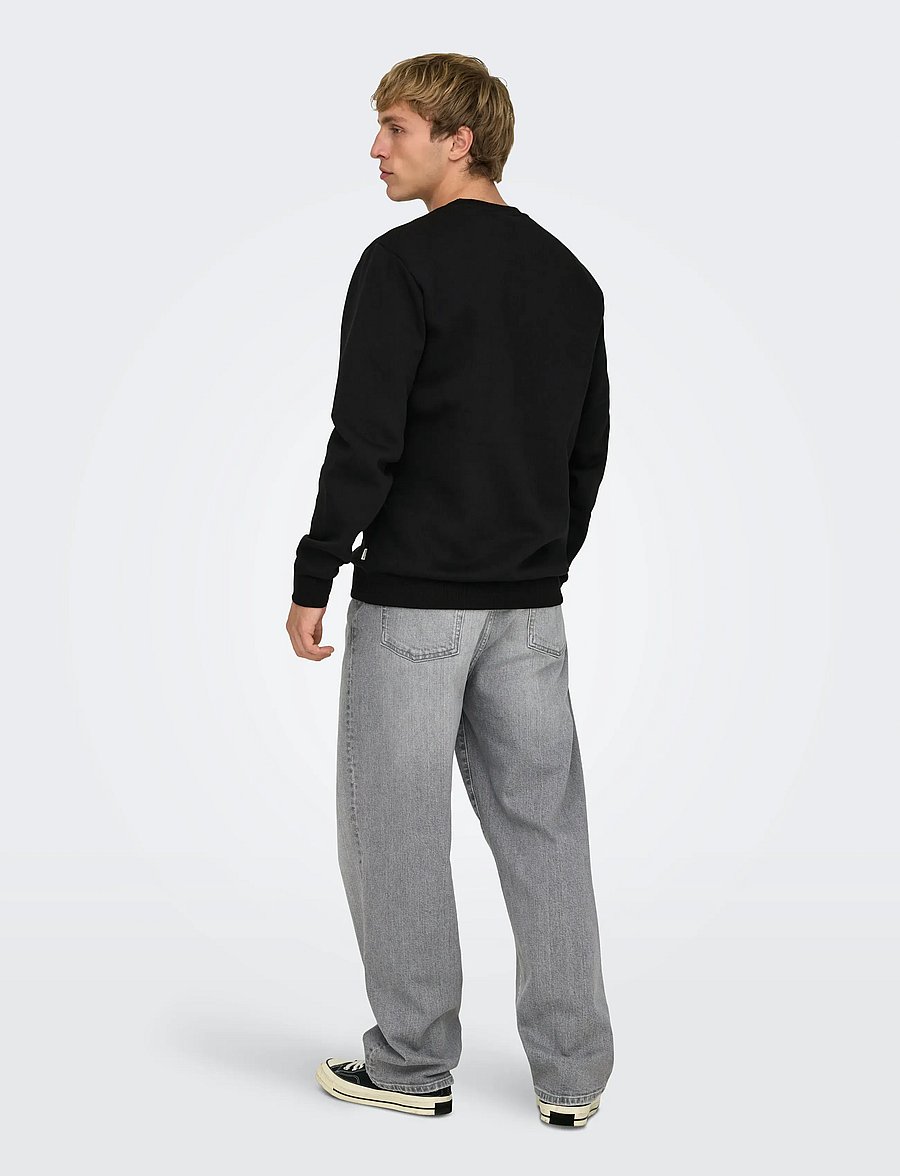 ONLY & SONS - ONSCERES CREW NECK NOOS - sweats - black - 3