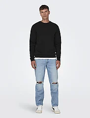 ONLY & SONS - ONSCERES CREW NECK NOOS - lowest prices - black - 5