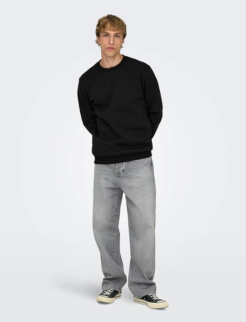 ONLY & SONS - ONSCERES CREW NECK NOOS - kollektionen - black - 5