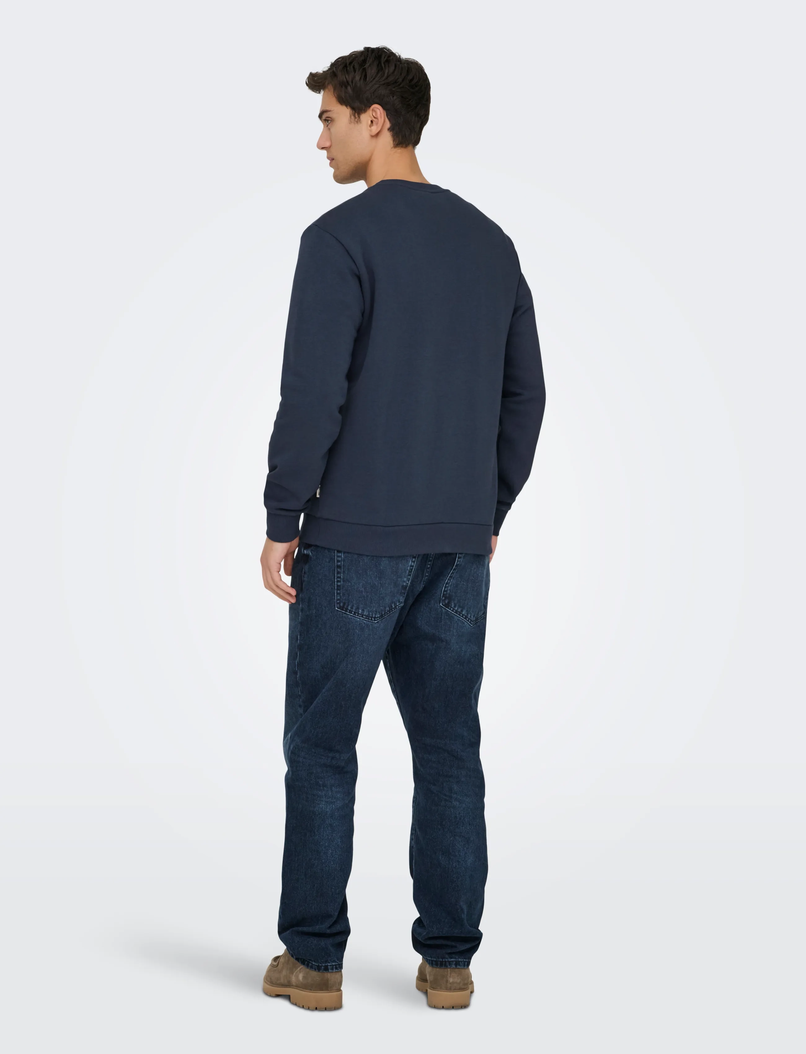 ONLY & SONS - ONSCERES CREW NECK NOOS - kollektioner - blue nights - 3