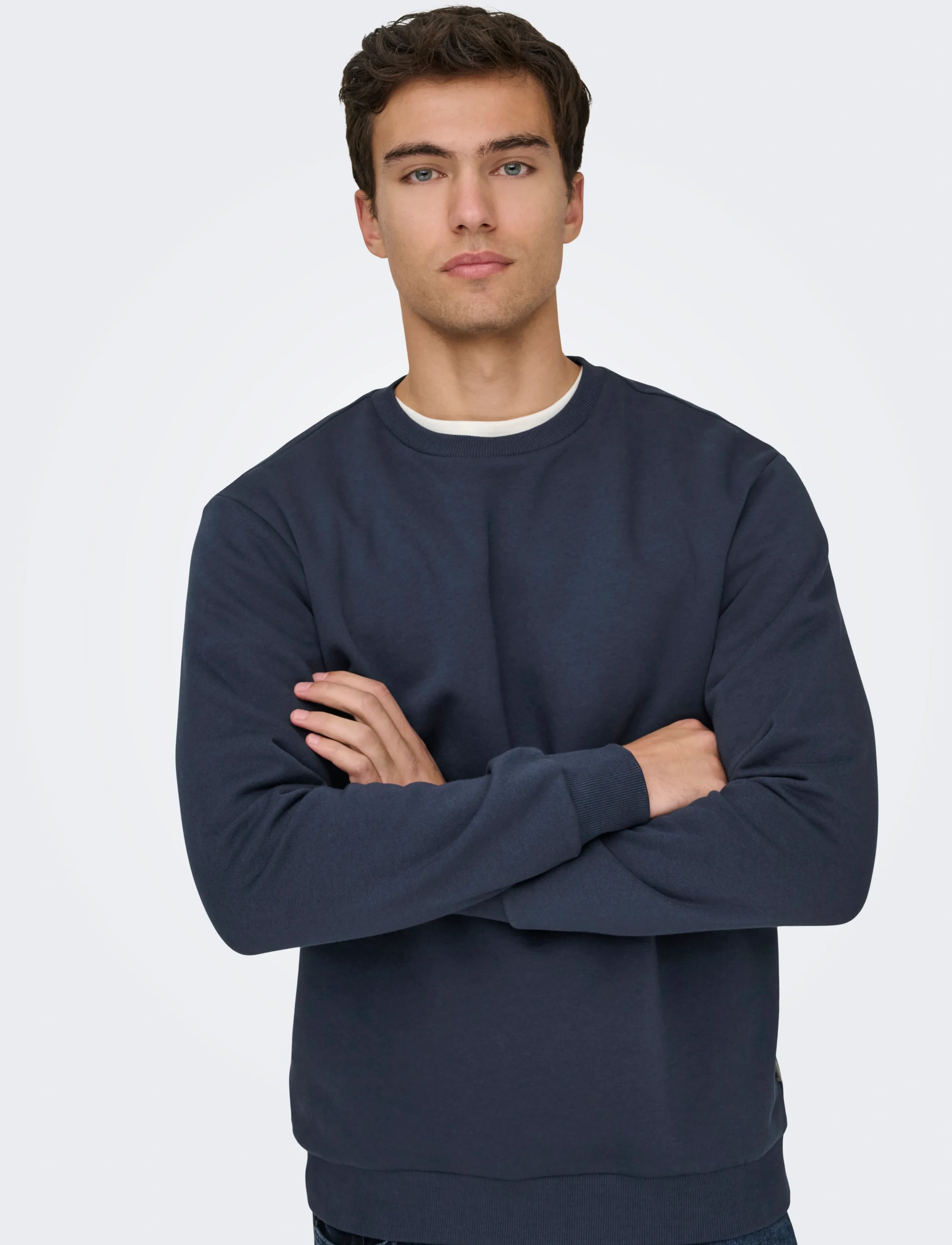 ONLY & SONS - ONSCERES CREW NECK NOOS - kollektioner - blue nights - 5