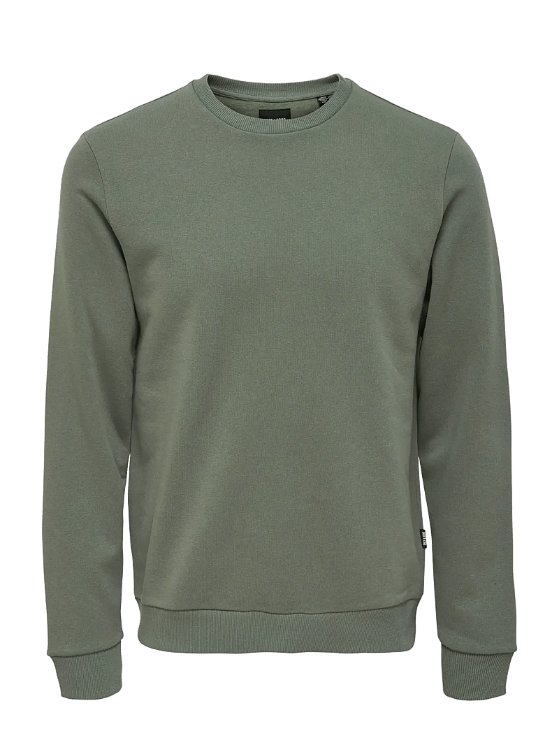 ONLY & SONS - ONSCERES CREW NECK NOOS - kollektsioonid - castor gray - 1