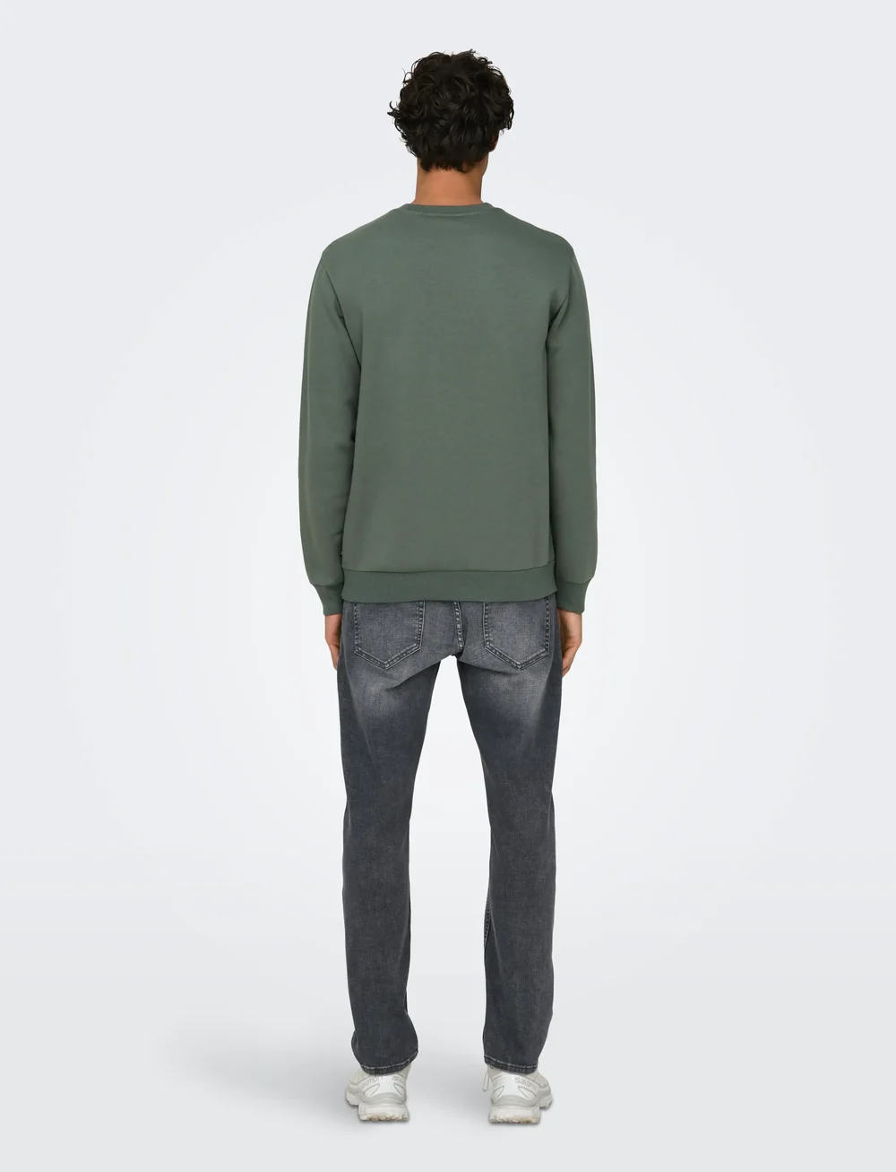 ONLY & SONS - ONSCERES CREW NECK NOOS - kollektsioonid - castor gray - 3
