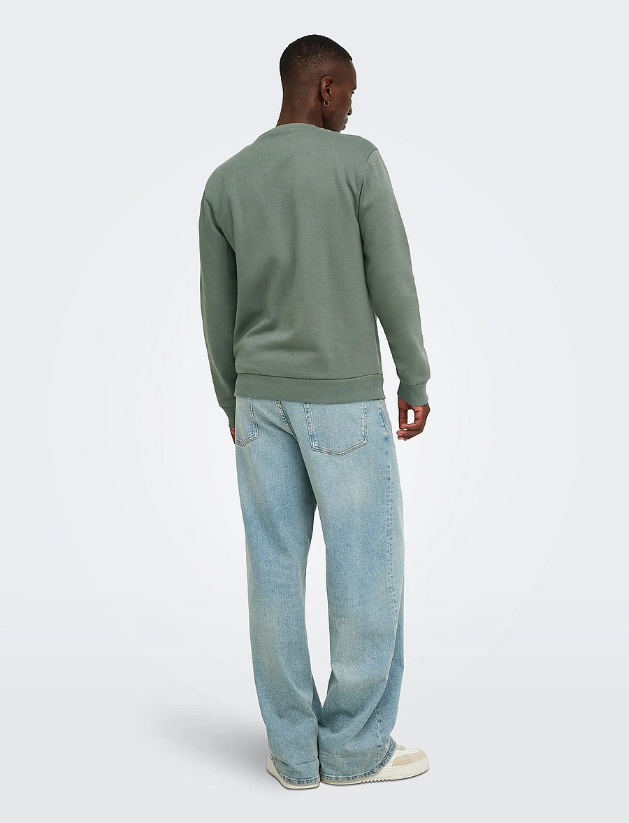 ONLY & SONS - ONSCERES CREW NECK NOOS - kollektioner - castor gray - 3