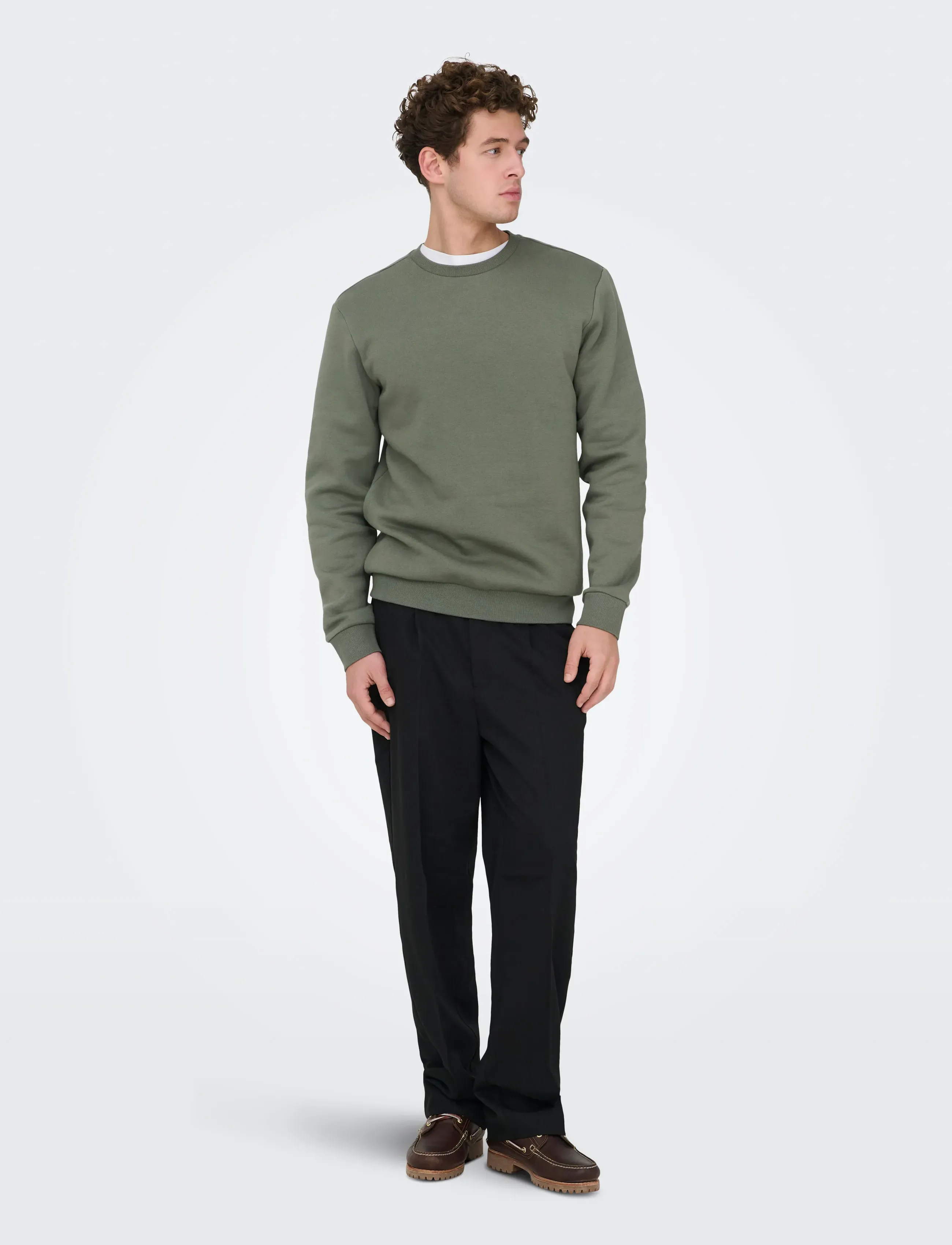 ONLY & SONS - ONSCERES CREW NECK NOOS - kollektionen - castor gray - 4