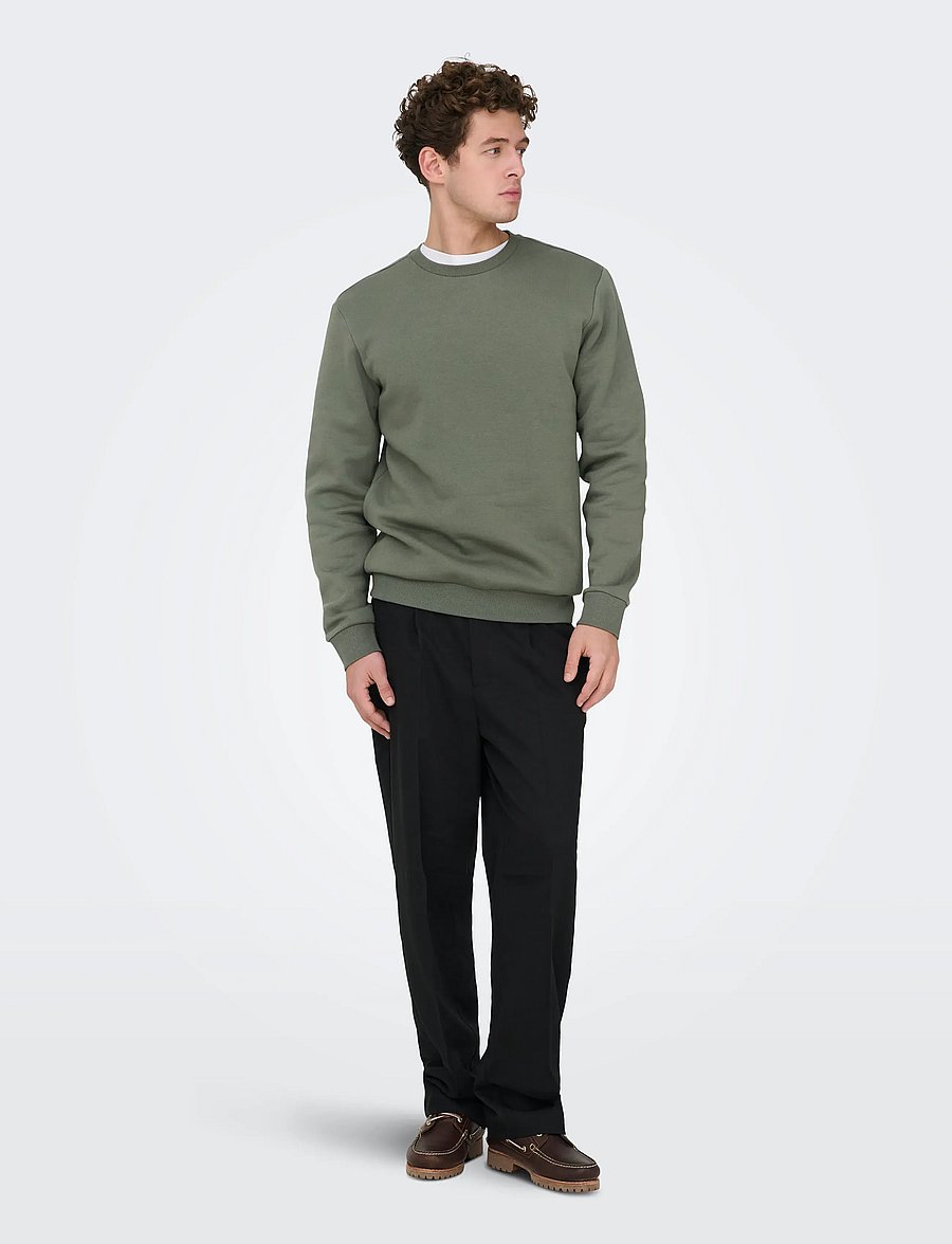 ONLY & SONS - ONSCERES CREW NECK NOOS - kollektionen - castor gray - 4