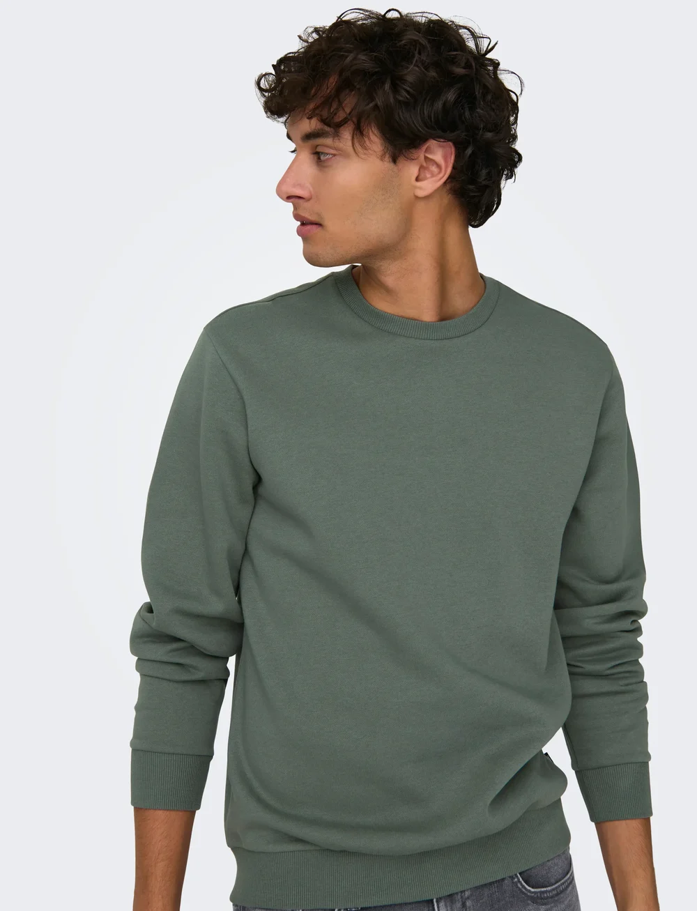 ONLY & SONS - ONSCERES CREW NECK NOOS - kollektsioonid - castor gray - 5