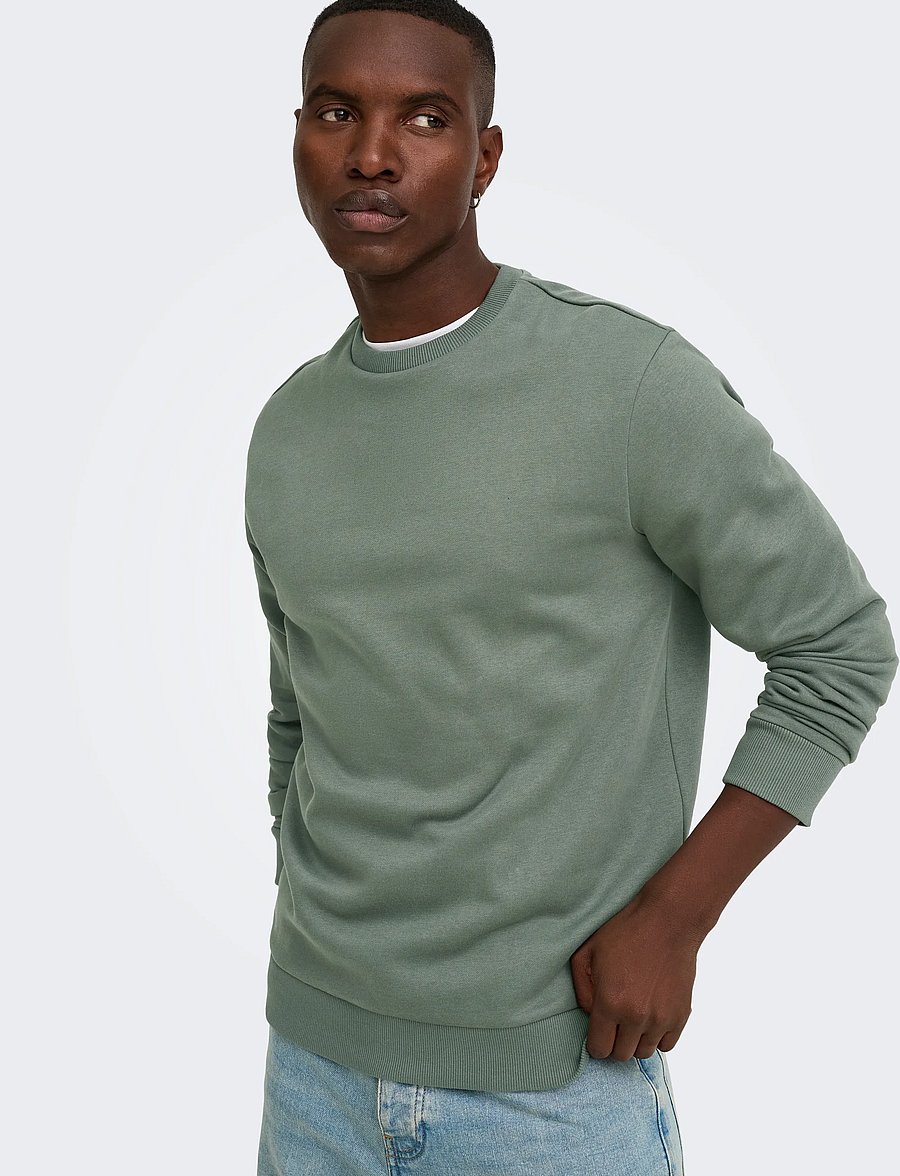 ONLY & SONS - ONSCERES CREW NECK NOOS - kollektioner - castor gray - 5