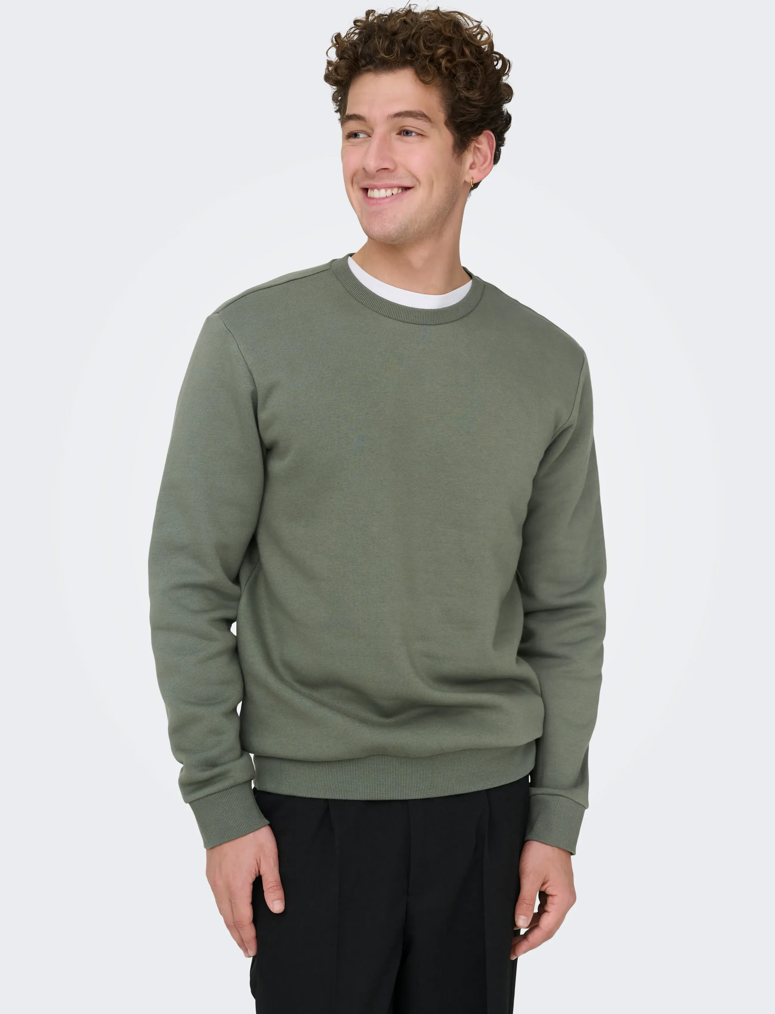 ONLY & SONS - ONSCERES CREW NECK NOOS - kollektionen - castor gray - 5