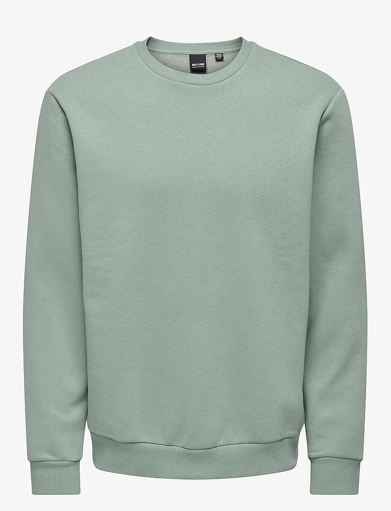 ONLY & SONS - ONSCERES CREW NECK NOOS - kollektioner - chinois green - 1