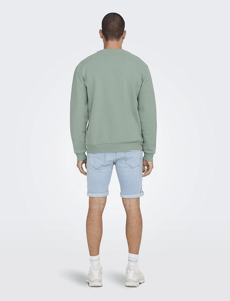 ONLY & SONS - ONSCERES CREW NECK NOOS - kollektioner - chinois green - 3