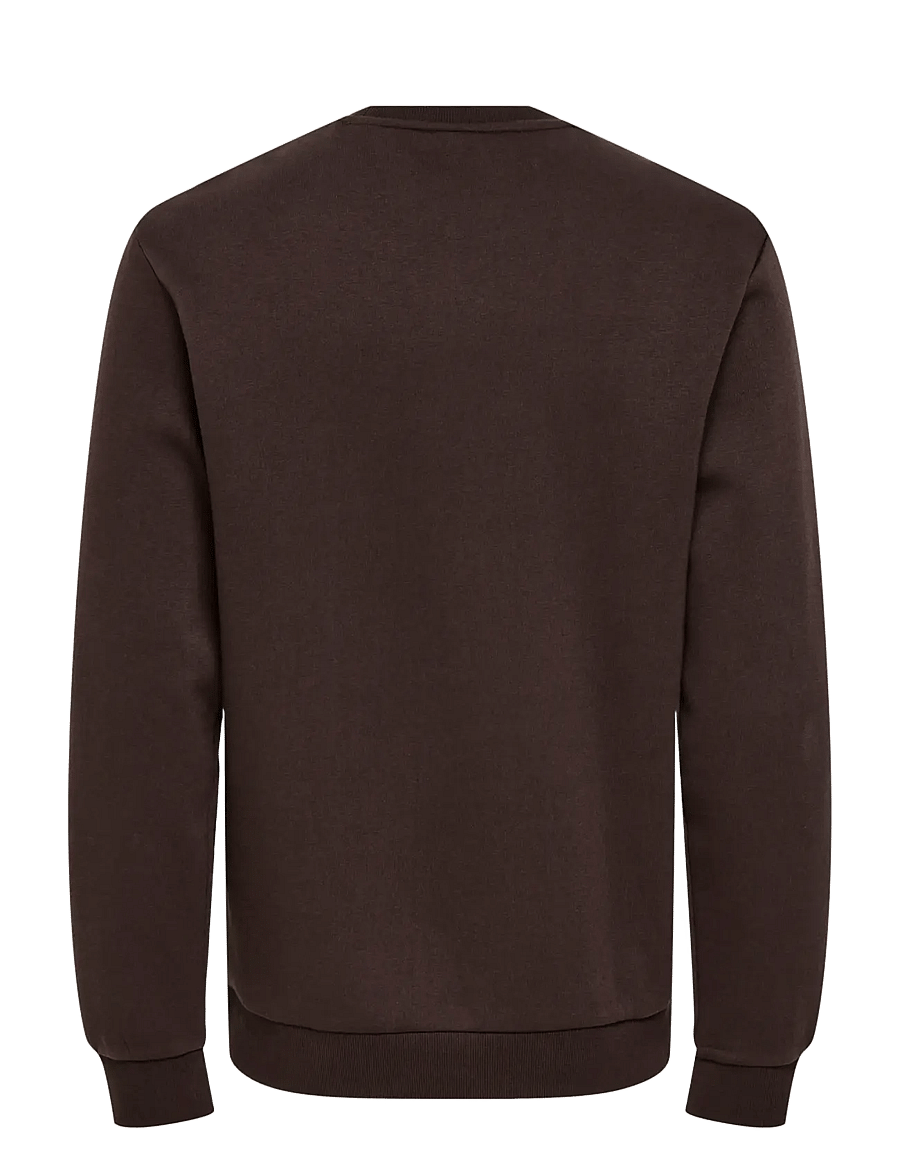 ONLY & SONS - ONSCERES CREW NECK NOOS - sweatshirts - coffee bean - 2
